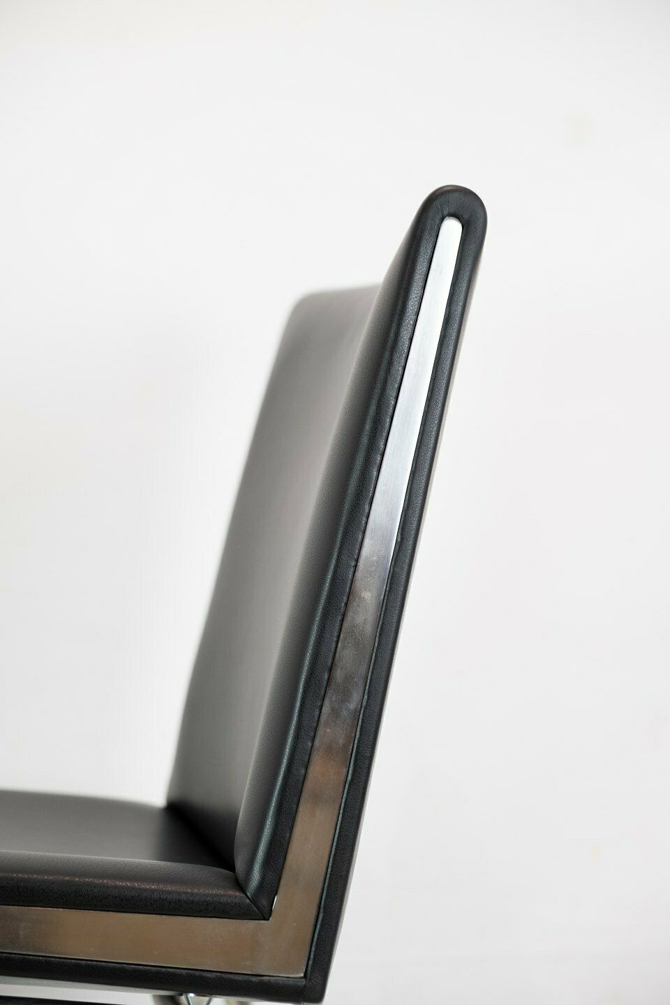 Kastrup Chair Model Ch401 In Black Leather By Hans J. Wegner For Carl Hansen & Søn From 1990s photo buy