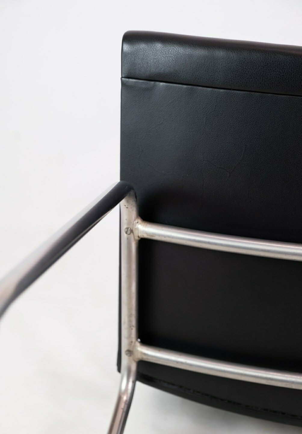 photo furniture Kastrup Chair Model Ch401 In Black Leather By Hans J. Wegner For Carl Hansen & Søn From 1990s