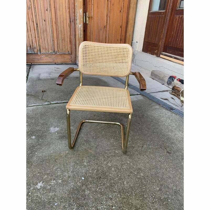 Mid Century Italian B64 Cesca Armchair By Marcel Breuer, 1970s photo for sale