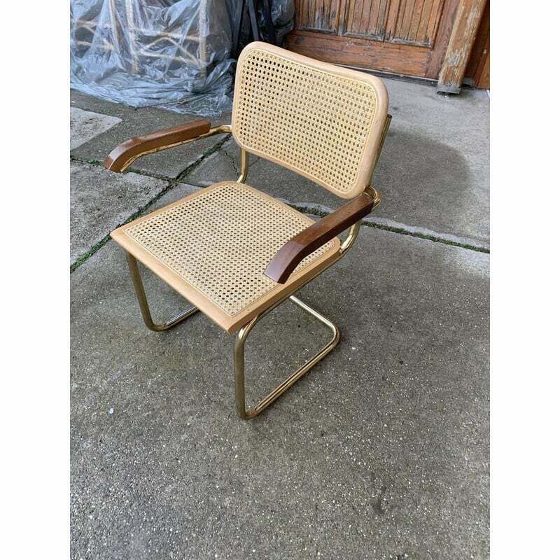 Mid Century Italian B64 Cesca Armchair By Marcel Breuer, 1970s photo buy