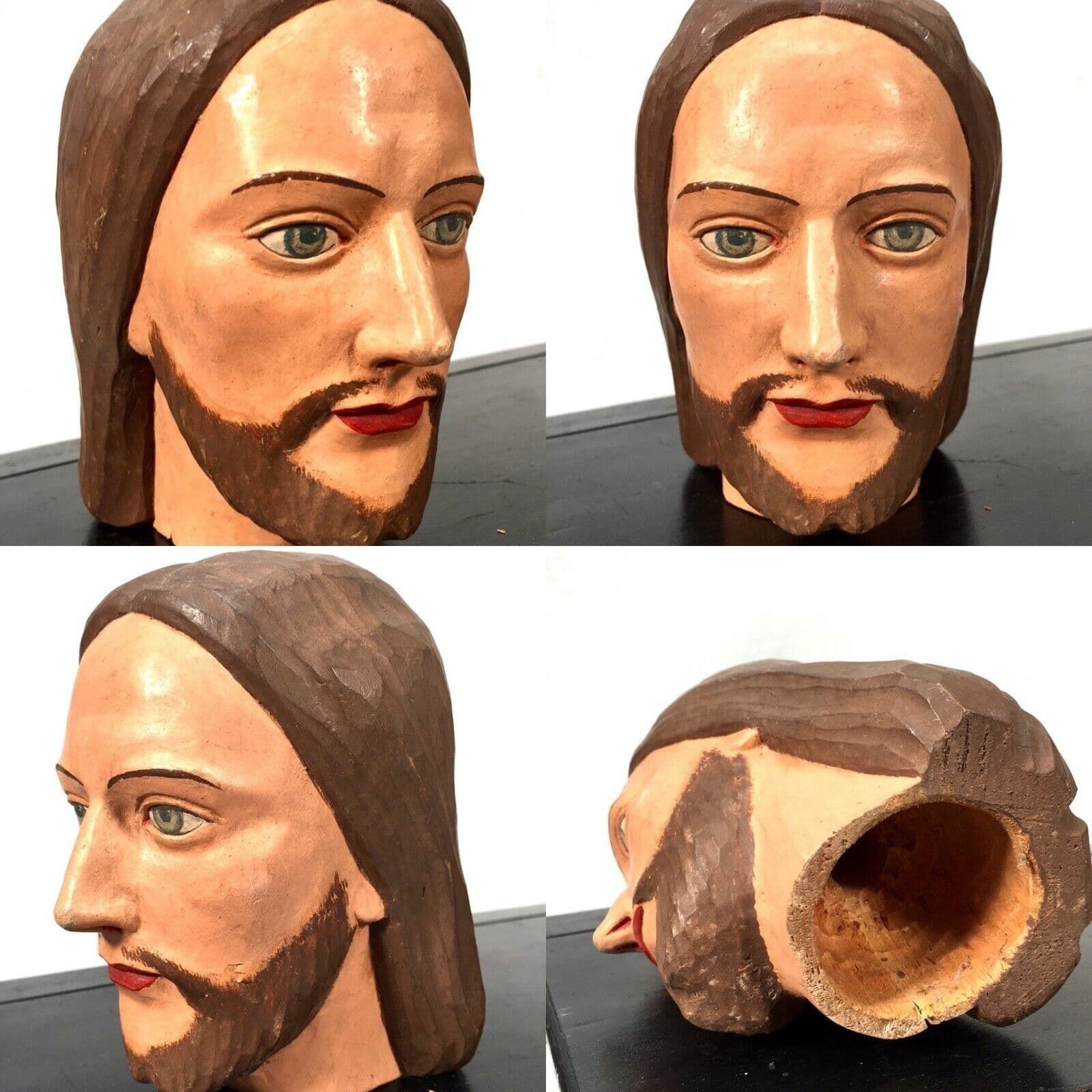 photo for sale Antique Wooden French Articulated Artists Lay Figure & Head Collection C.1900