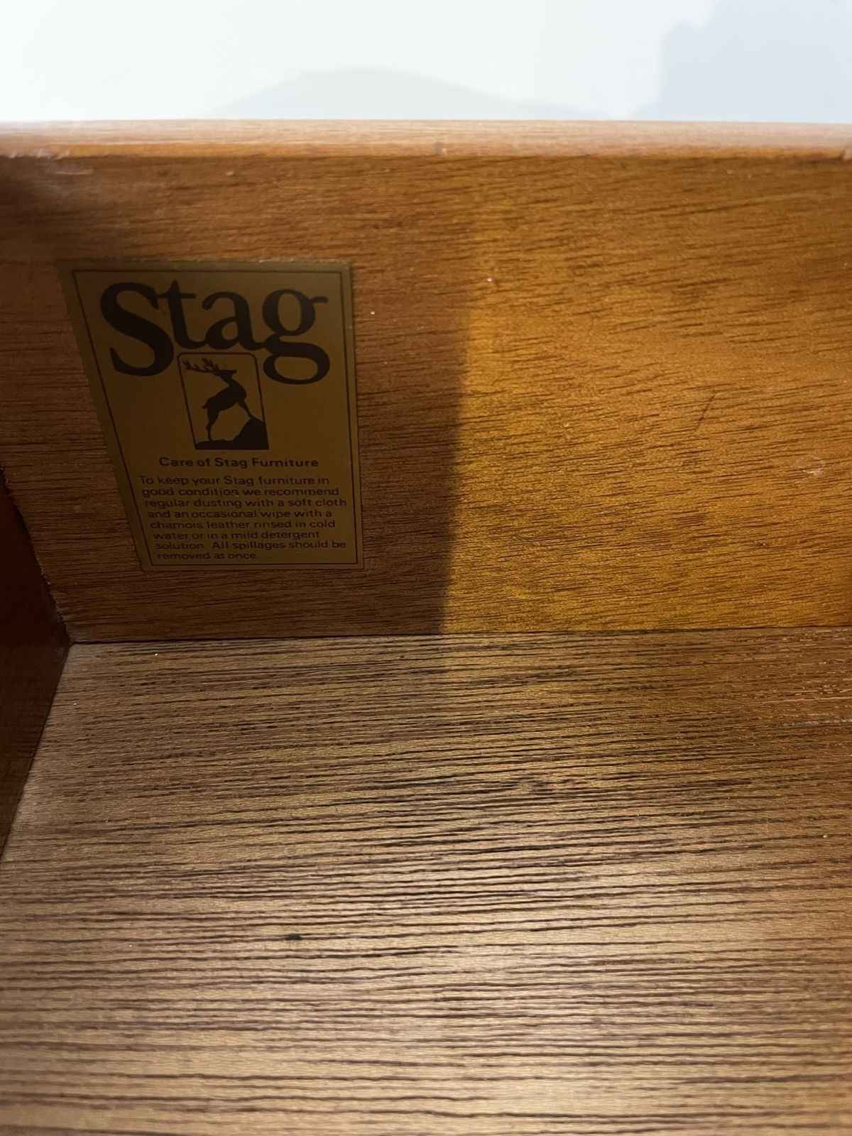 Stag Minstrel Pair (2) Of Bedsides Nightstands Painted Green photo buy