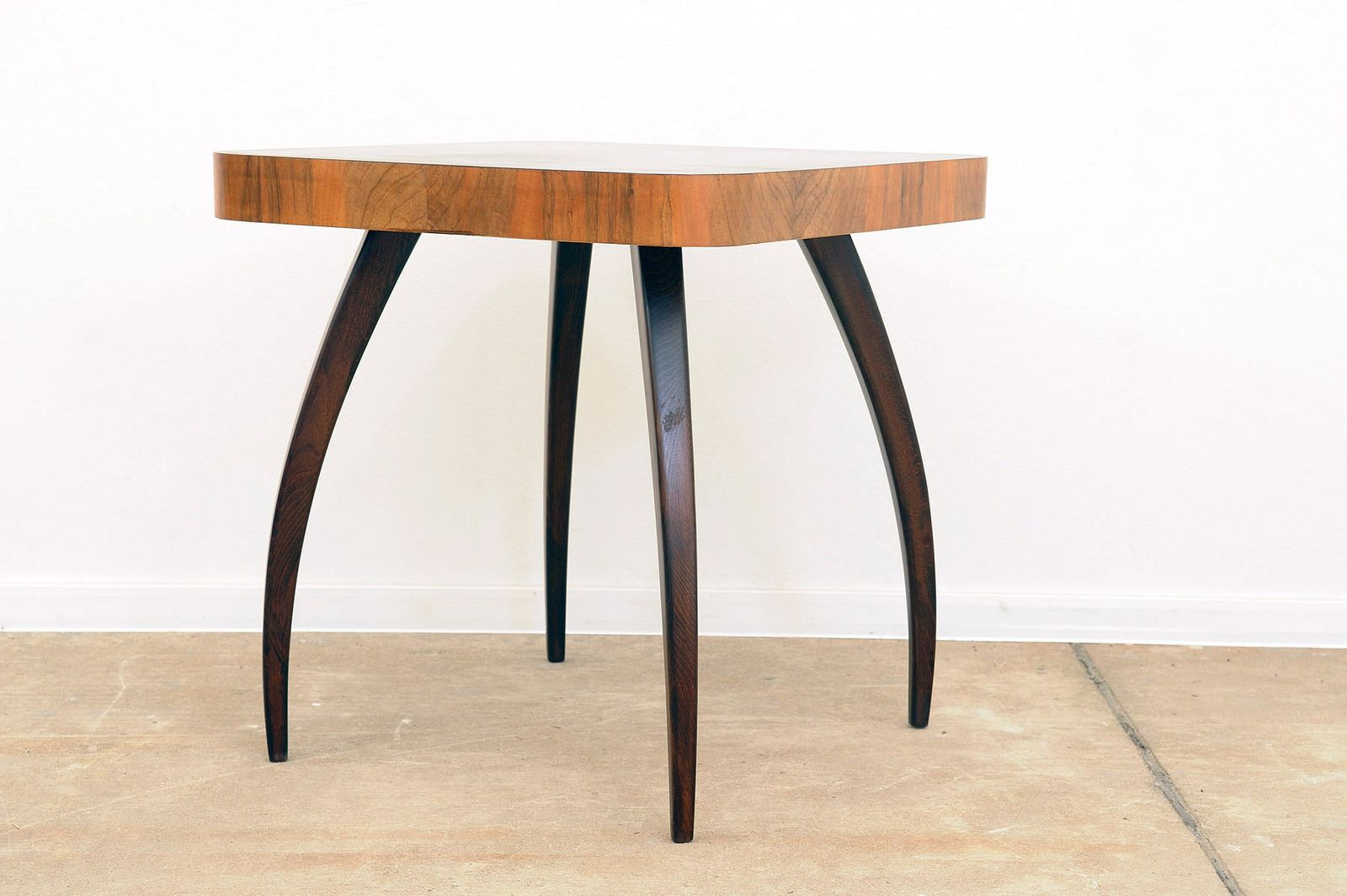 Fully Renovated Walnut Spider Table H259 By Jindřich Halabala, 1950´S photo 664.0
