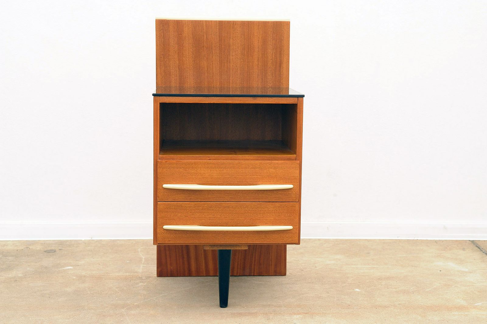Fully Renovated Midcentury Nightstand By Mojmír Požár, 1960's, Czechoslovakia photo furniture