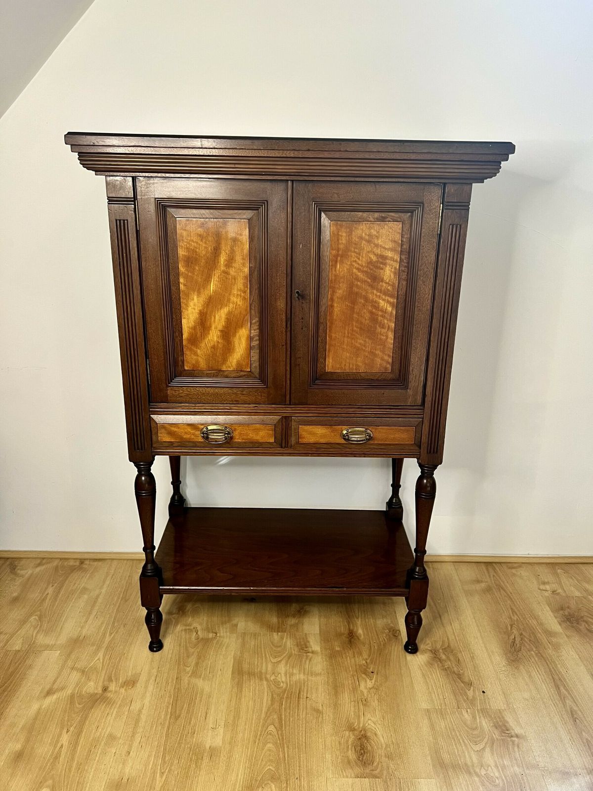 Victorian Quality Mahogany And Satinwood Side Cabinet photo buy