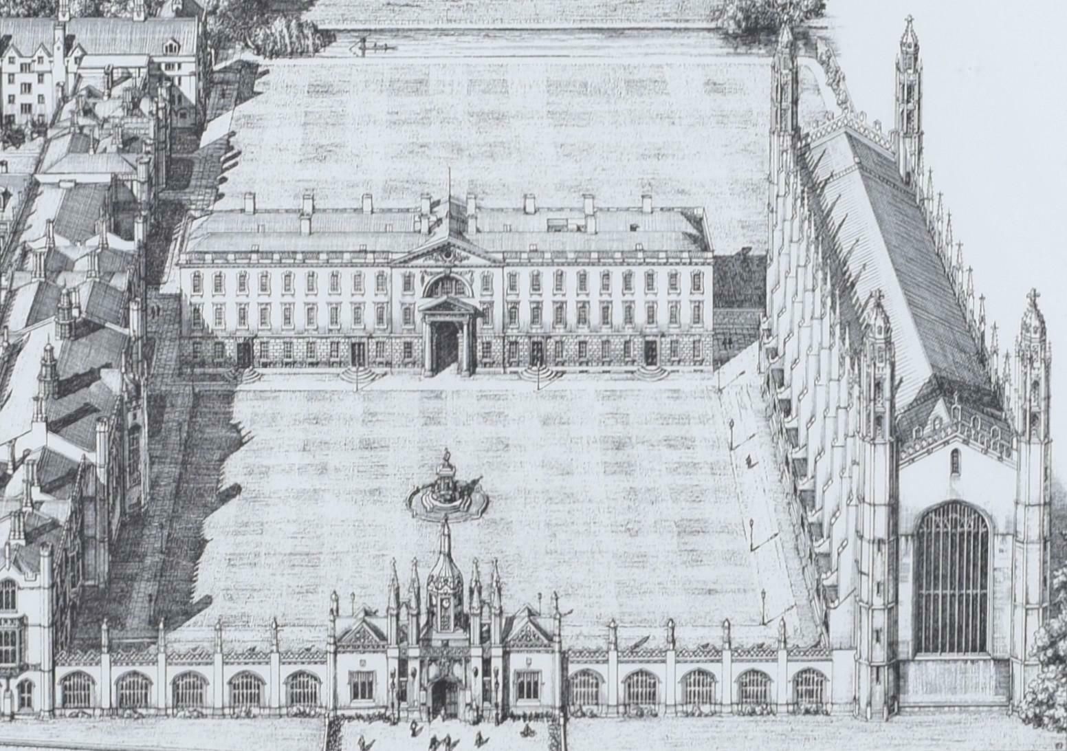 Andrew Ingamells King's College, Cambridge Etching By Andrew Ingamells photo furniture