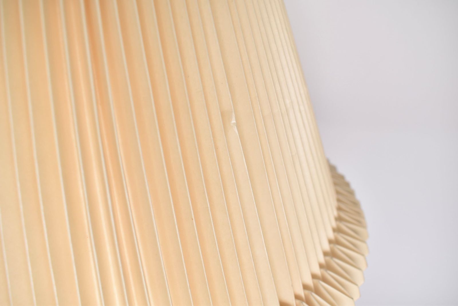 Mid Century Le Klint Table Light 311 Blue Glass | Vintage Danish Design Accent Light | Pleated Shade Holmegaard Scandinavian Scandi Azure photo vinterior