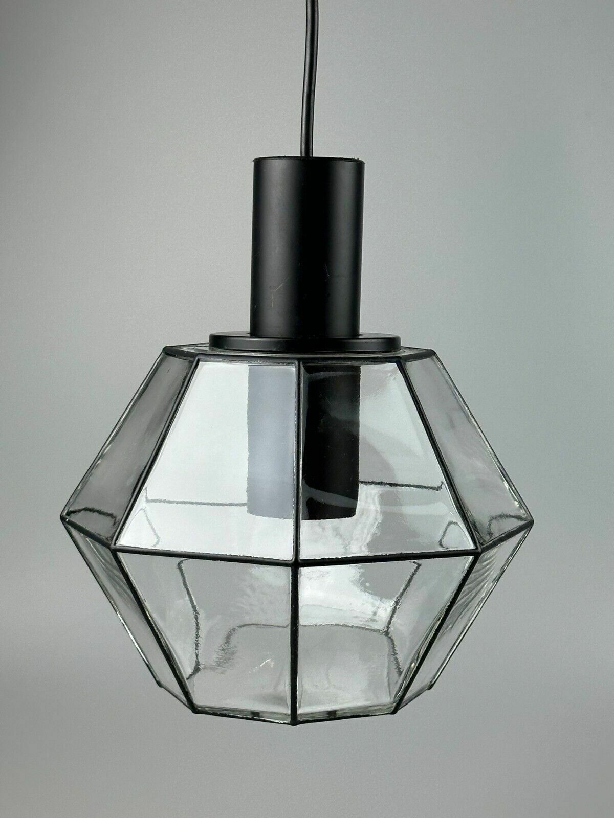 60s 70s Hanging Lamp Ceiling Lamp By Limburg Leuchten Germany Glass Metal photo Lighting