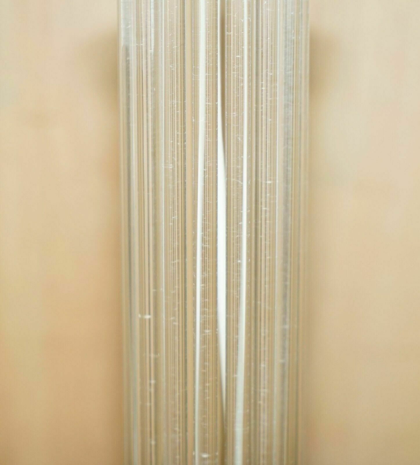 Super Cool Glass & Brass Designer Tall Multiple Column Lamp Must See Pictures photo 475.0