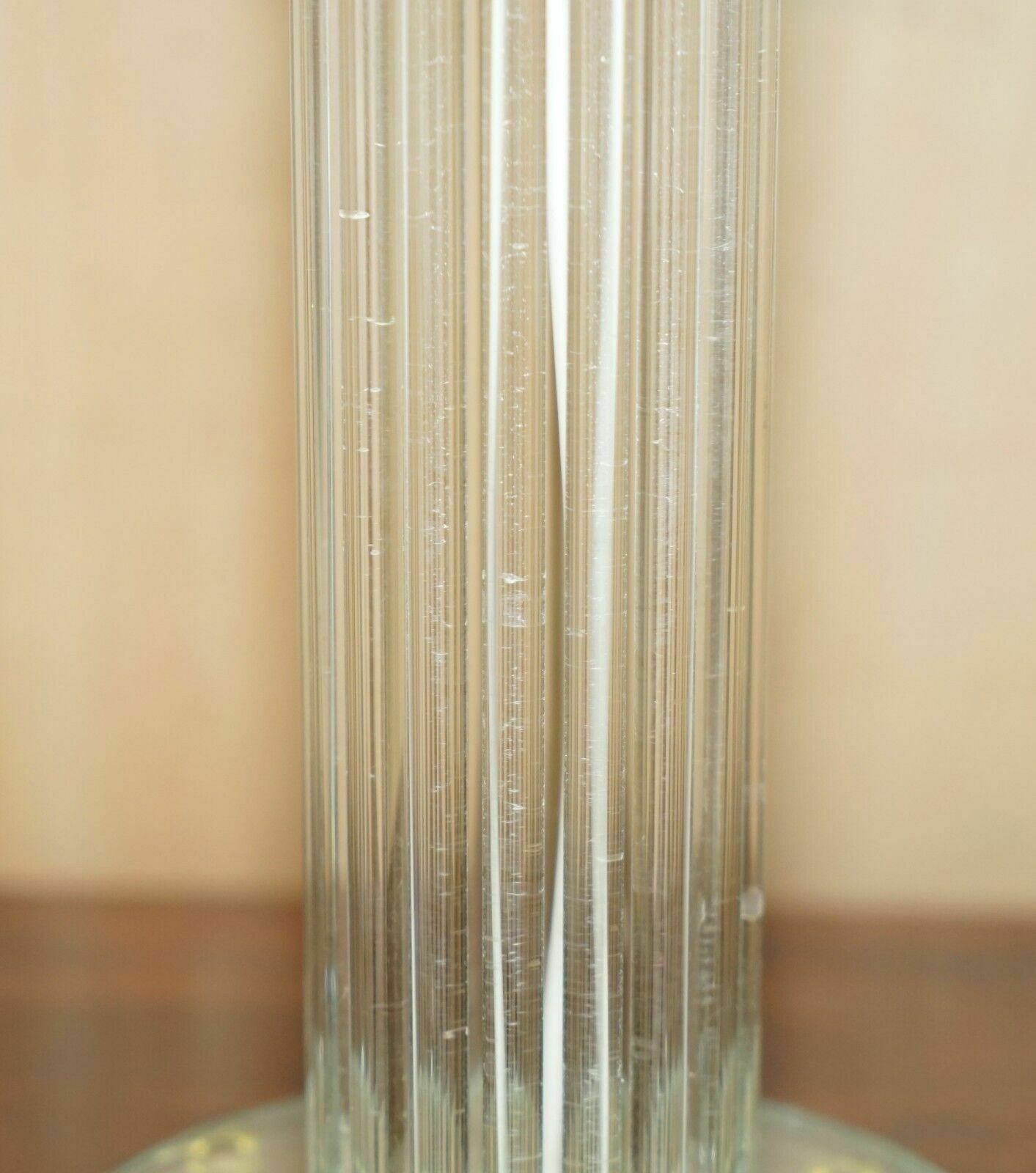 Super Cool Glass & Brass Designer Tall Multiple Column Lamp Must See Pictures photo vinterior