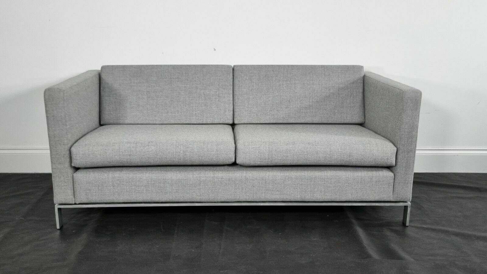 Stunning Walter Knoll 2.5 Foster Sofa In Luxuriously Soft Grey Lambswool (2) photo furniture