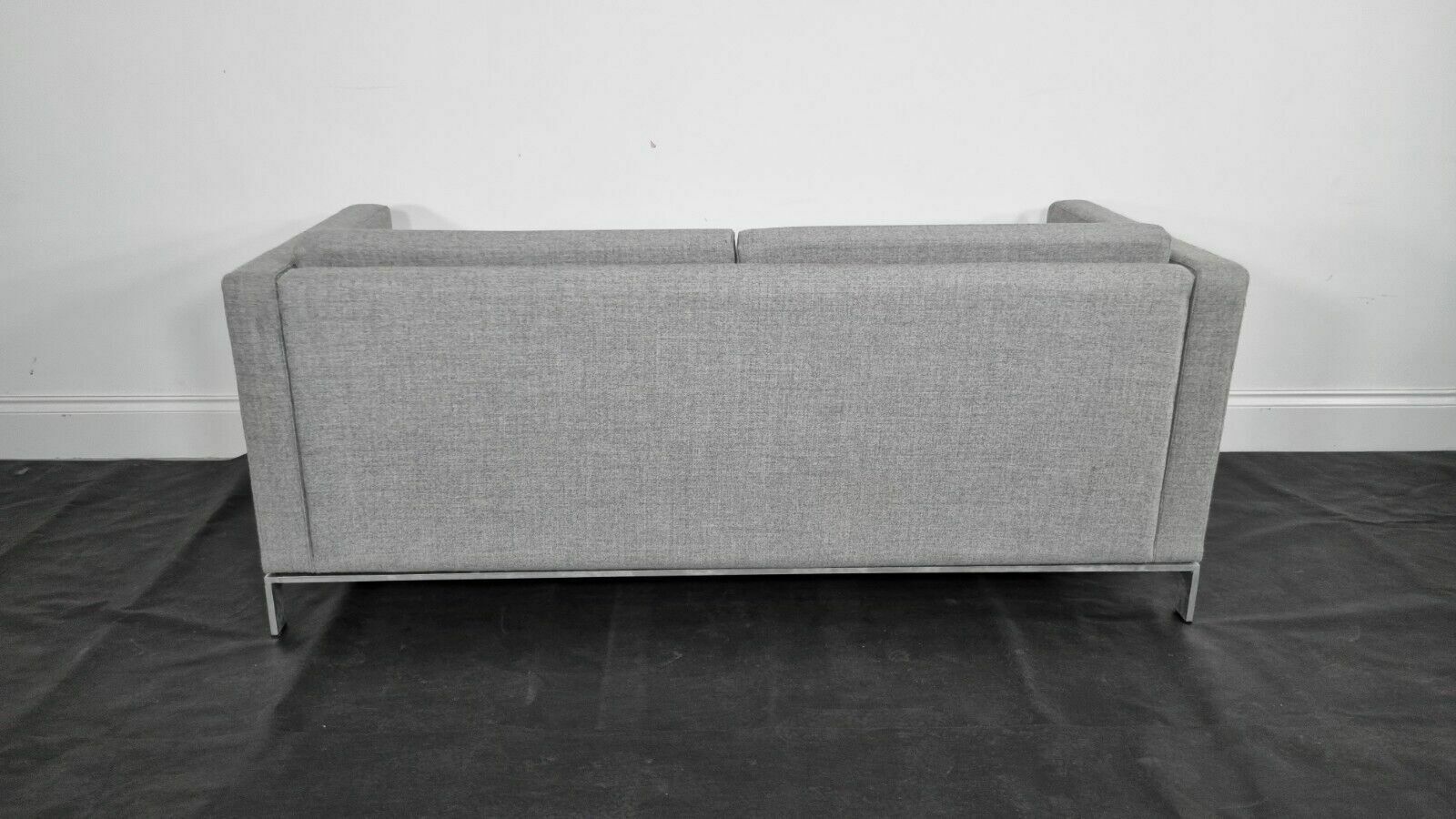 Stunning Walter Knoll 2.5 Foster Sofa In Luxuriously Soft Grey Lambswool (2) photo vintage