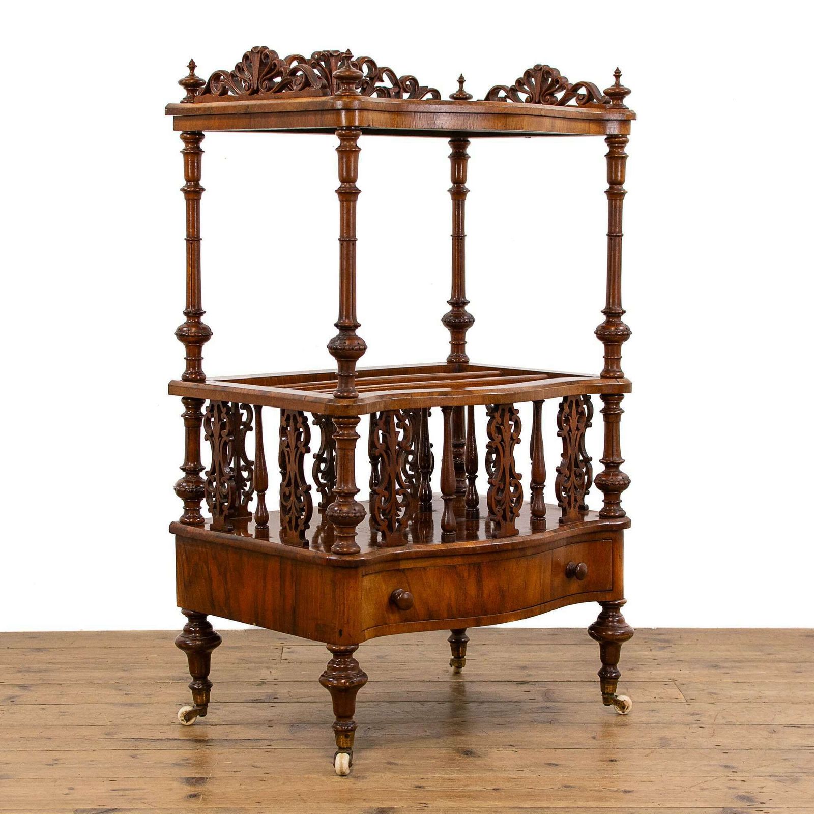 Victorian Walnut Canterbury Whatnot photo 895.0