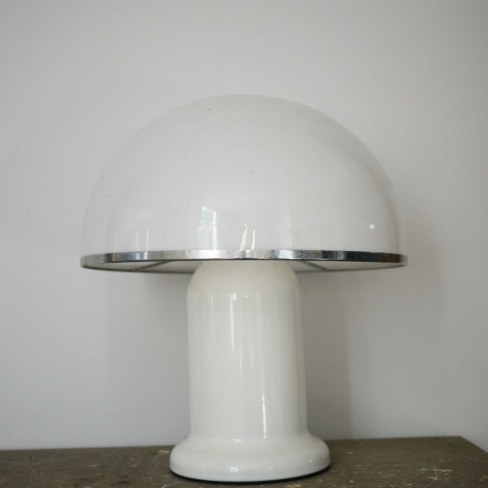 Mushroom Plexiglass Table Lamp By Groupe Habitat, France, 1970s photo furniture