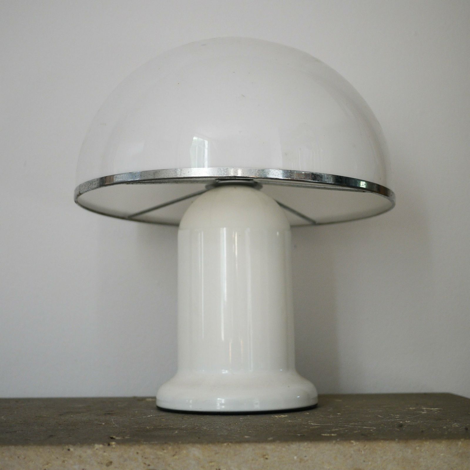Mushroom Plexiglass Table Lamp By Groupe Habitat, France, 1970s photo 645.0