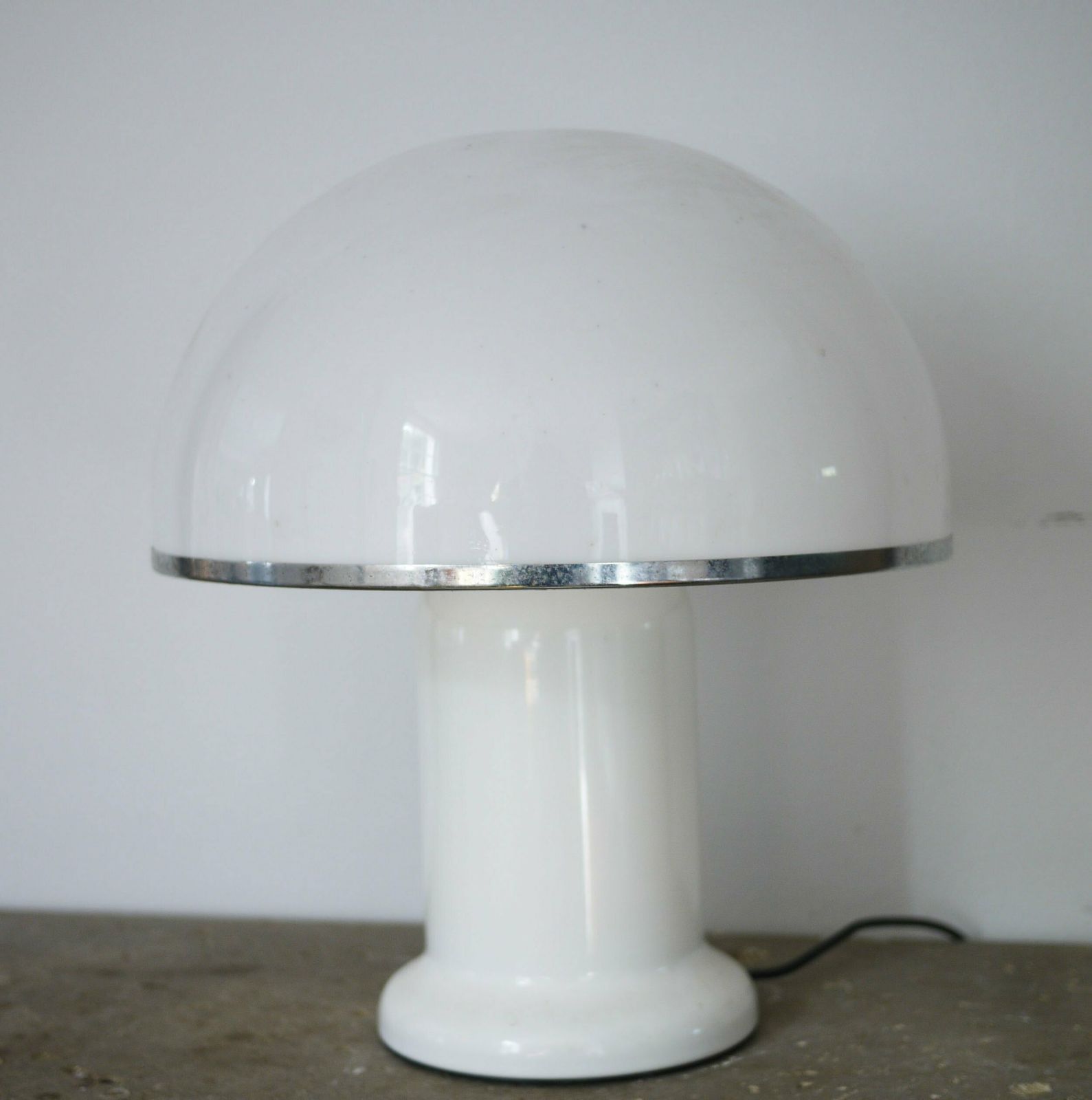 Mushroom Plexiglass Table Lamp By Groupe Habitat, France, 1970s photo buy