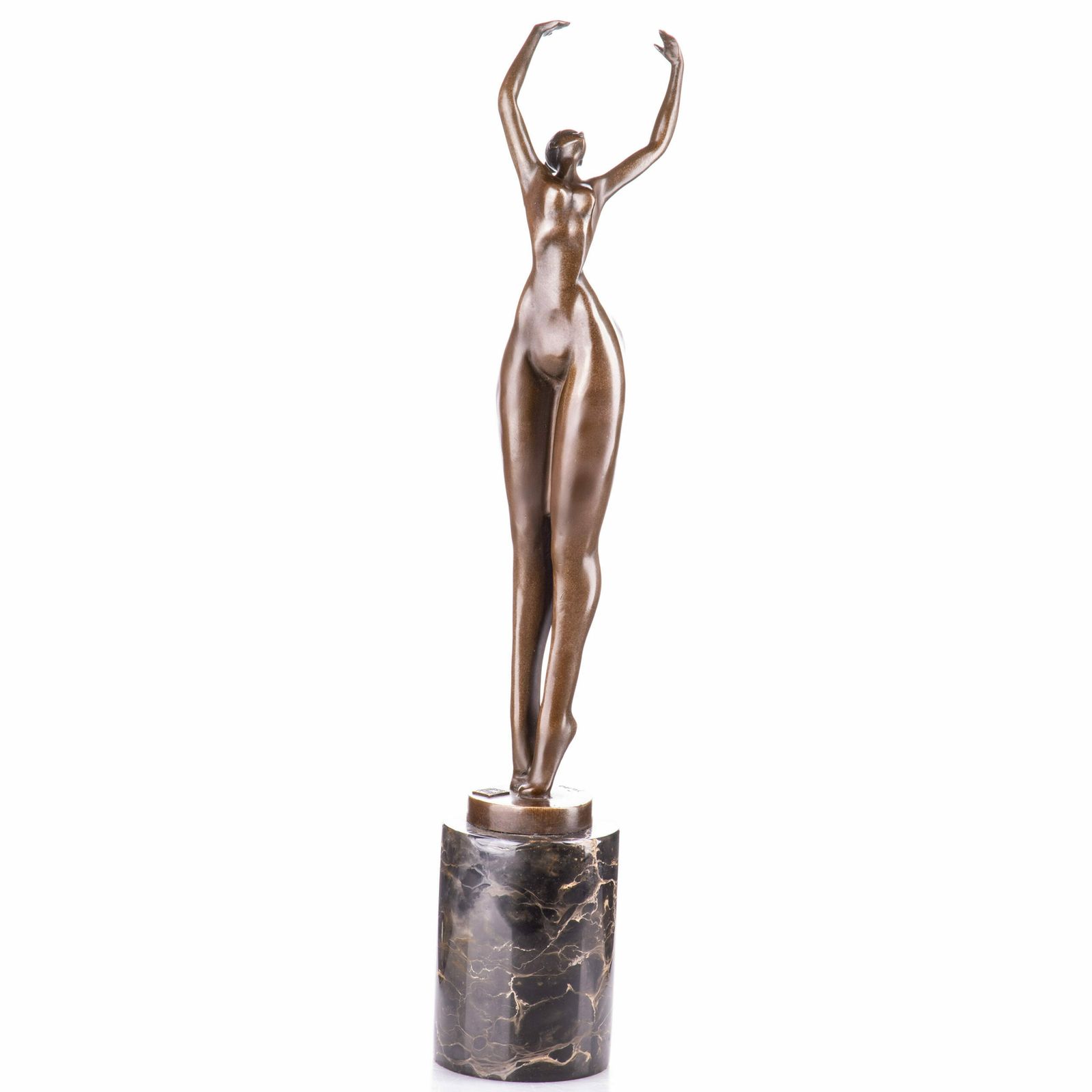 Modern Contemporary Bronze Sculpture Of A Female Nude , Found Mark