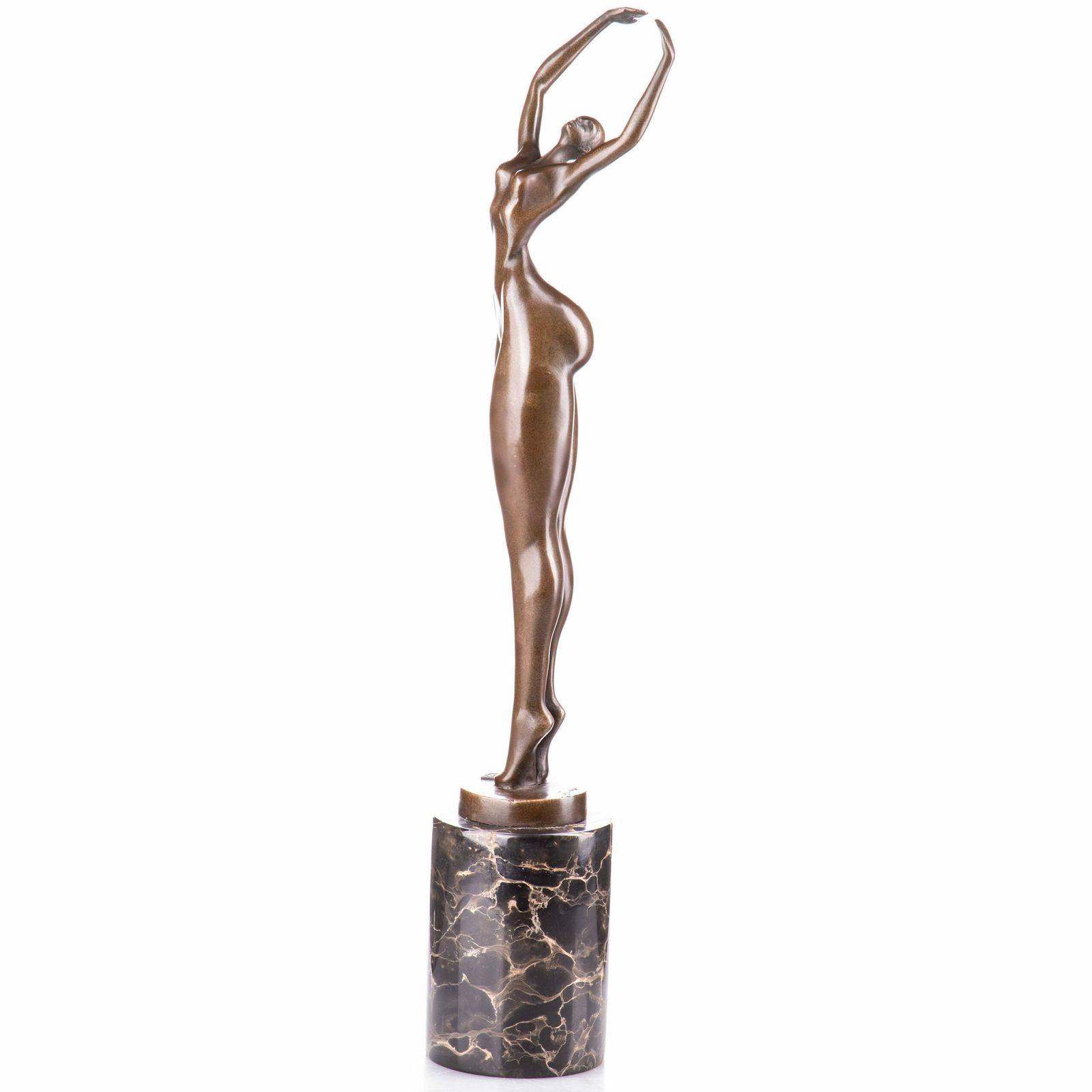 Modern Contemporary Bronze Sculpture Of A Female Nude , Found Mark photo furniture