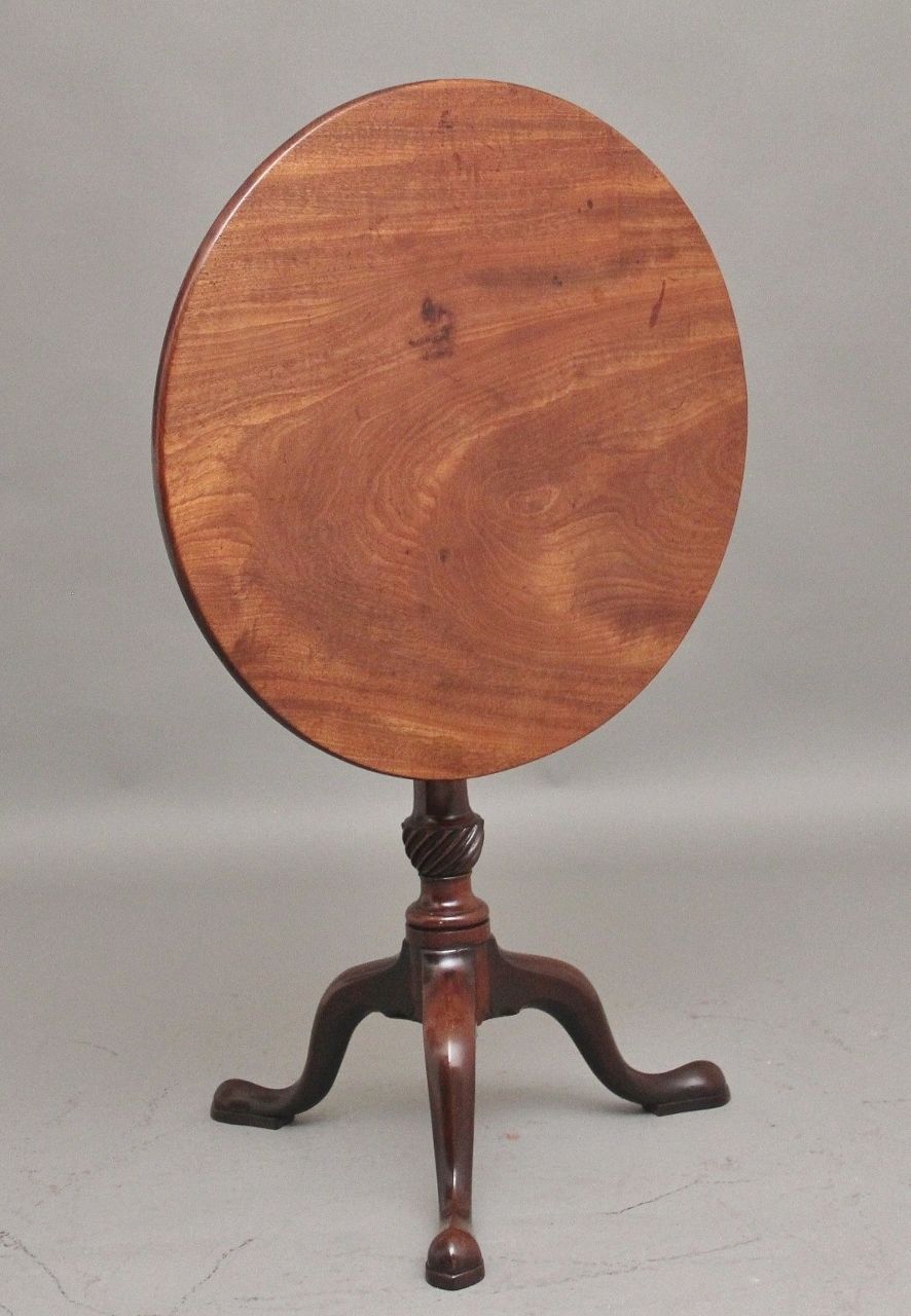 18th Century Mahogany Tripod Table photo furniture