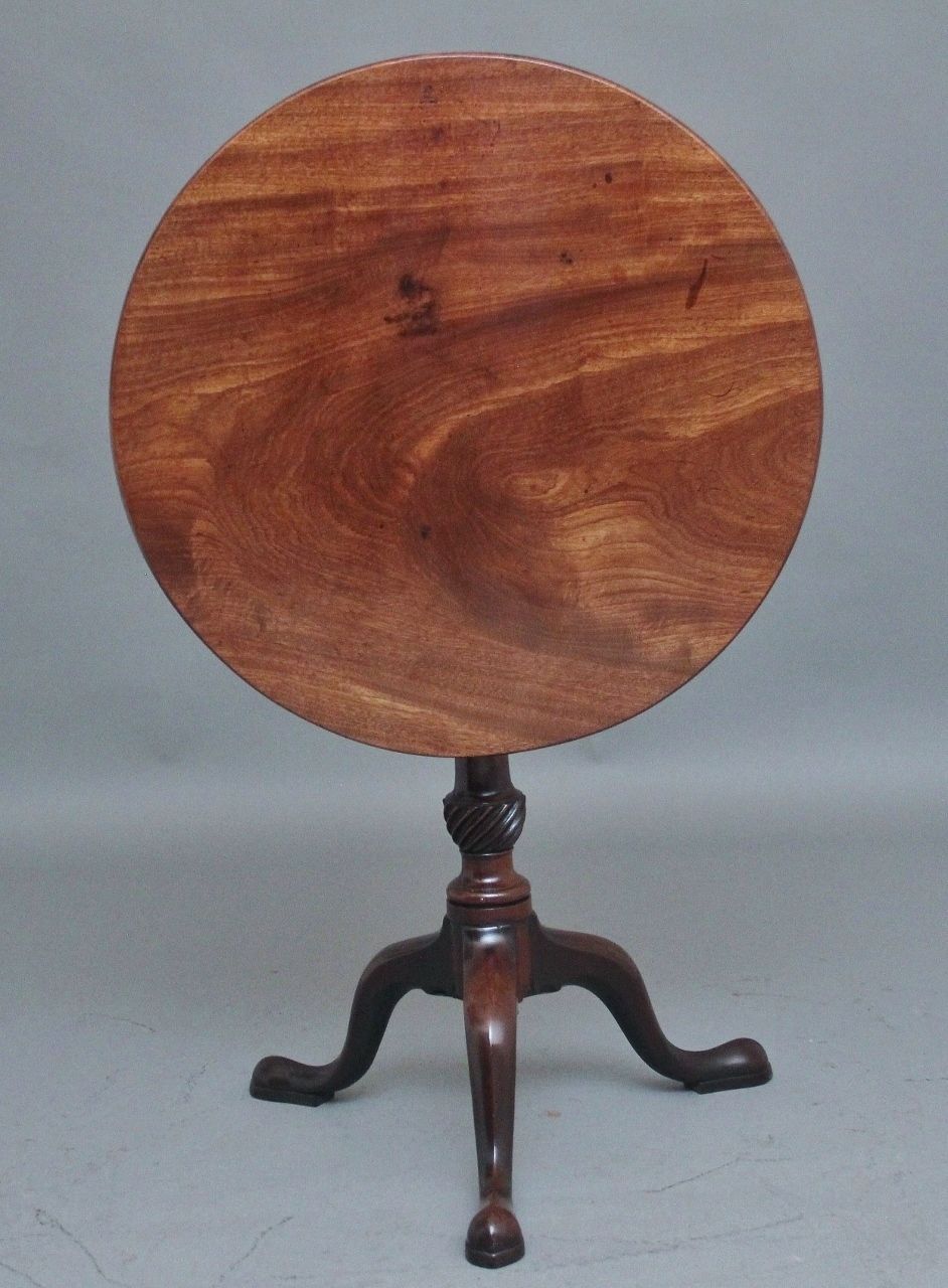 18th Century Mahogany Tripod Table photo for sale