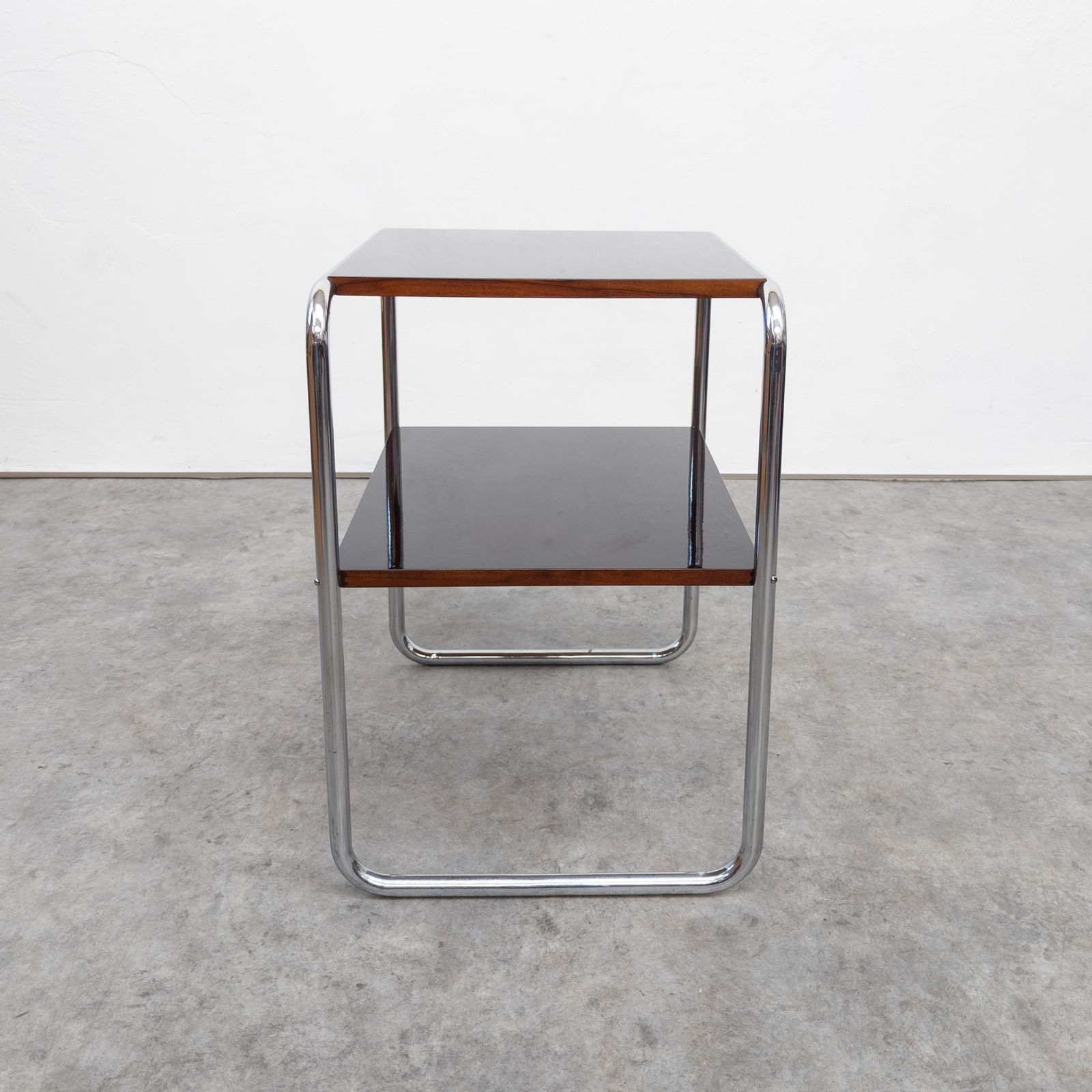 Rare Bauhaus Tubular Steel Side Table By Marcel Breuer photo for sale