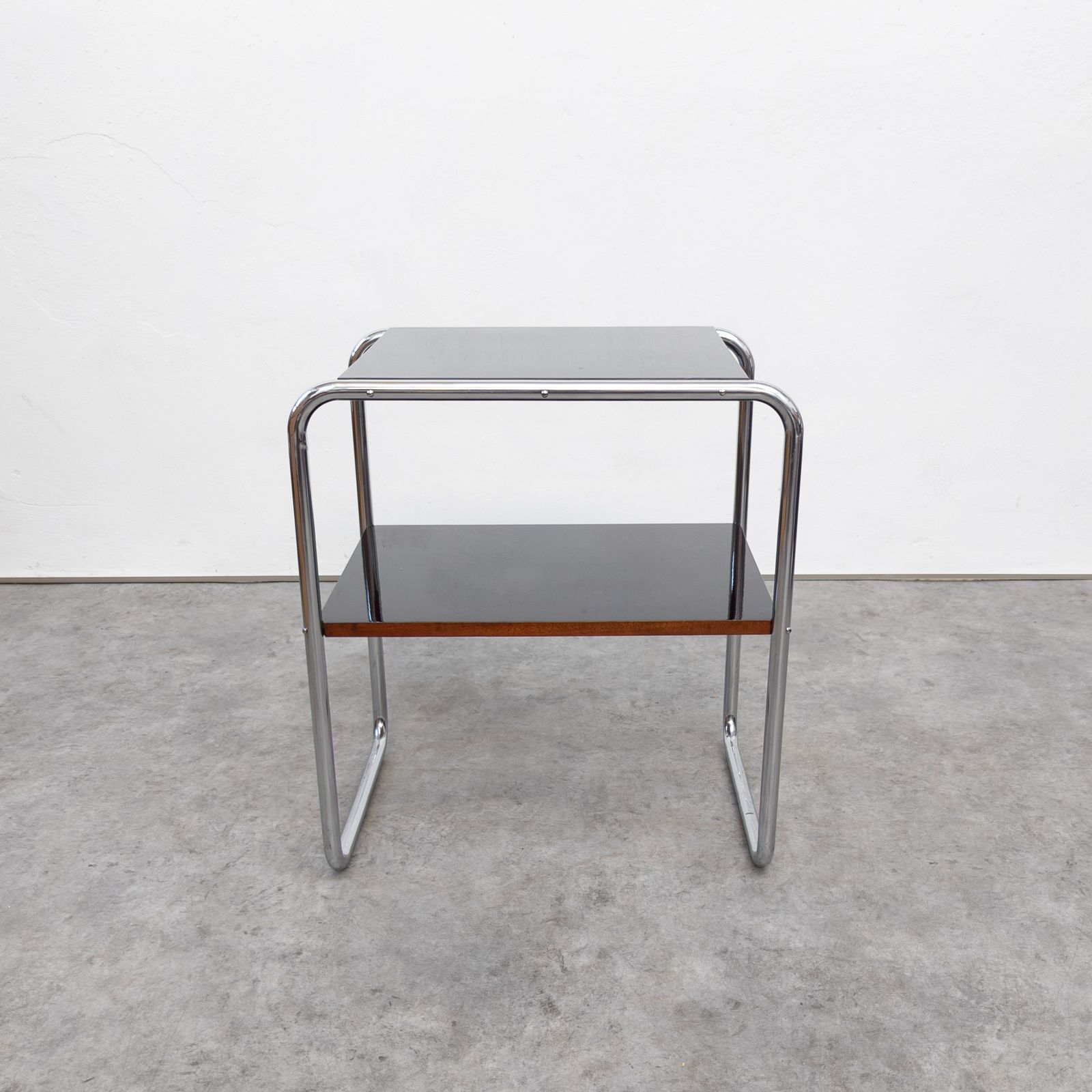 Rare Bauhaus Tubular Steel Side Table By Marcel Breuer