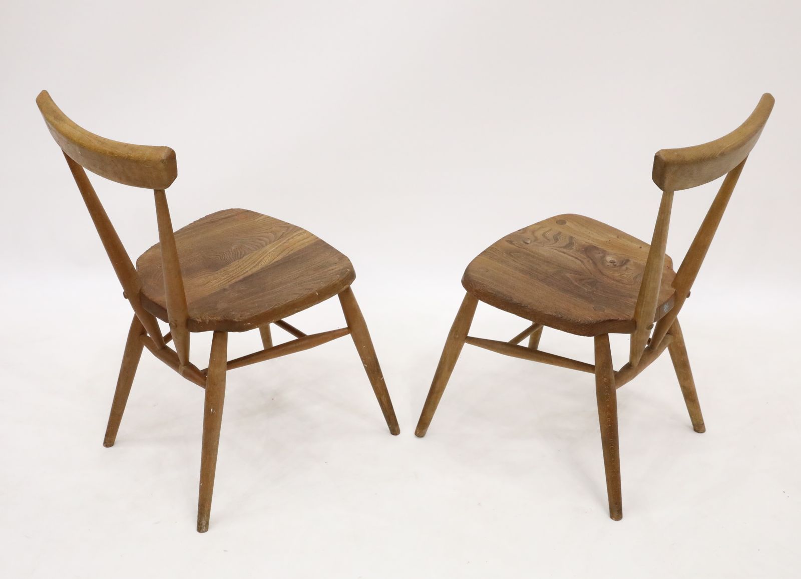 photo for sale 2 Ercol School/Playroom Staking Chairs 1950s Natural Finish Free Uk Delivery*