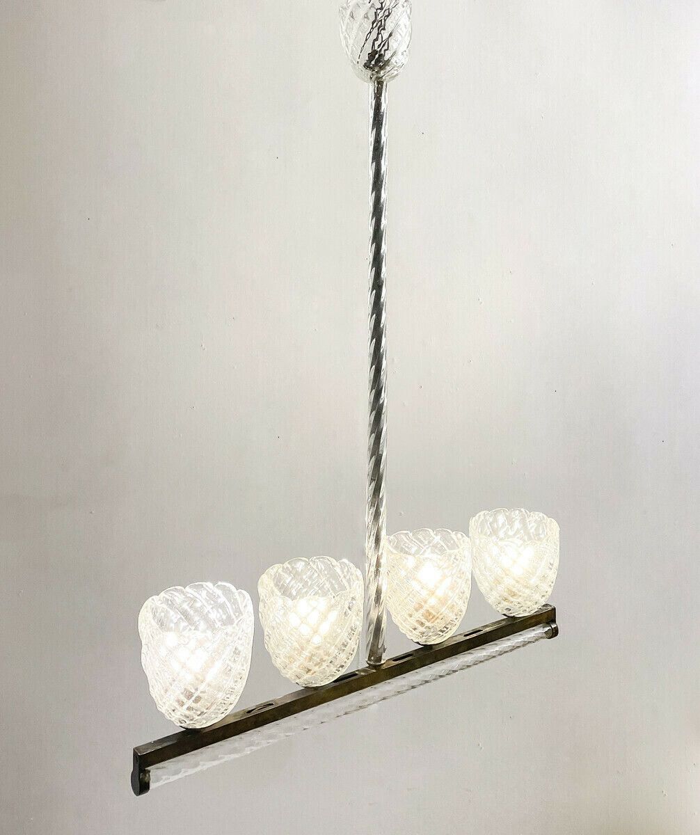 Vintage Murano Glass Chandelier By Ercole Barovier photo furniture