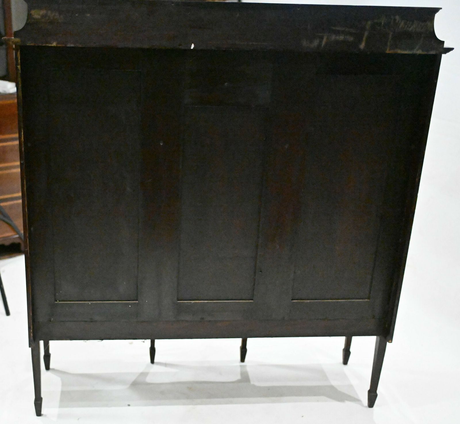 photo vinterior Edwardian Display Cabinet Vitrine Sheraton Mahogany Inlay 1910