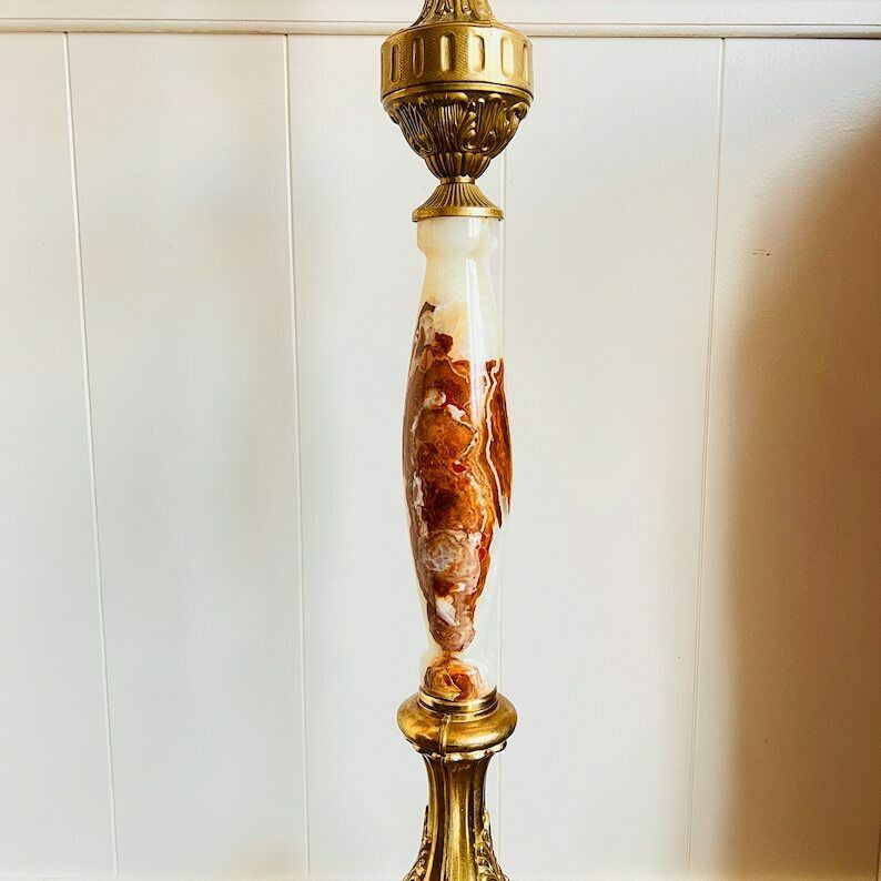 Mid Century Hall Free Stand Superb Marble Coat Rack Italian Hallway Rack Hollywood Regency Style photo 2186.0