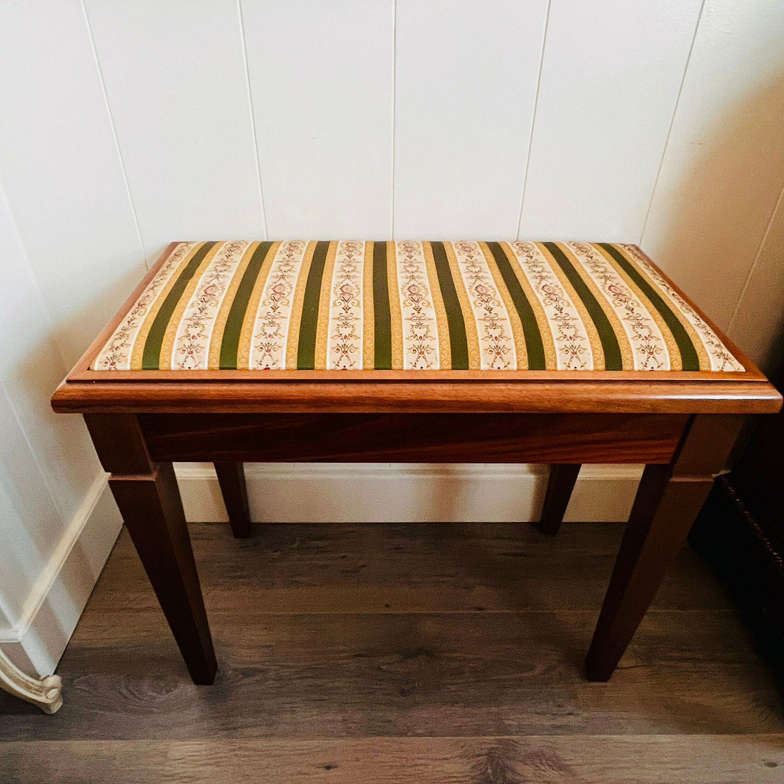Vintage Piano Stool, Wooden Bench, Home Décor, Interior Design, Livingroom Furniture photo furniture