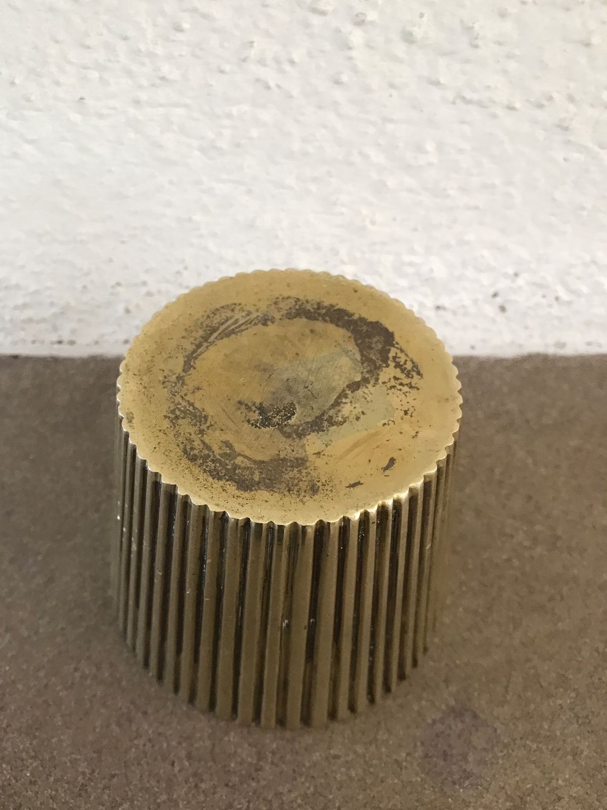 Scandinavian Brass Vase 1950s, Vintage photo Home Decor