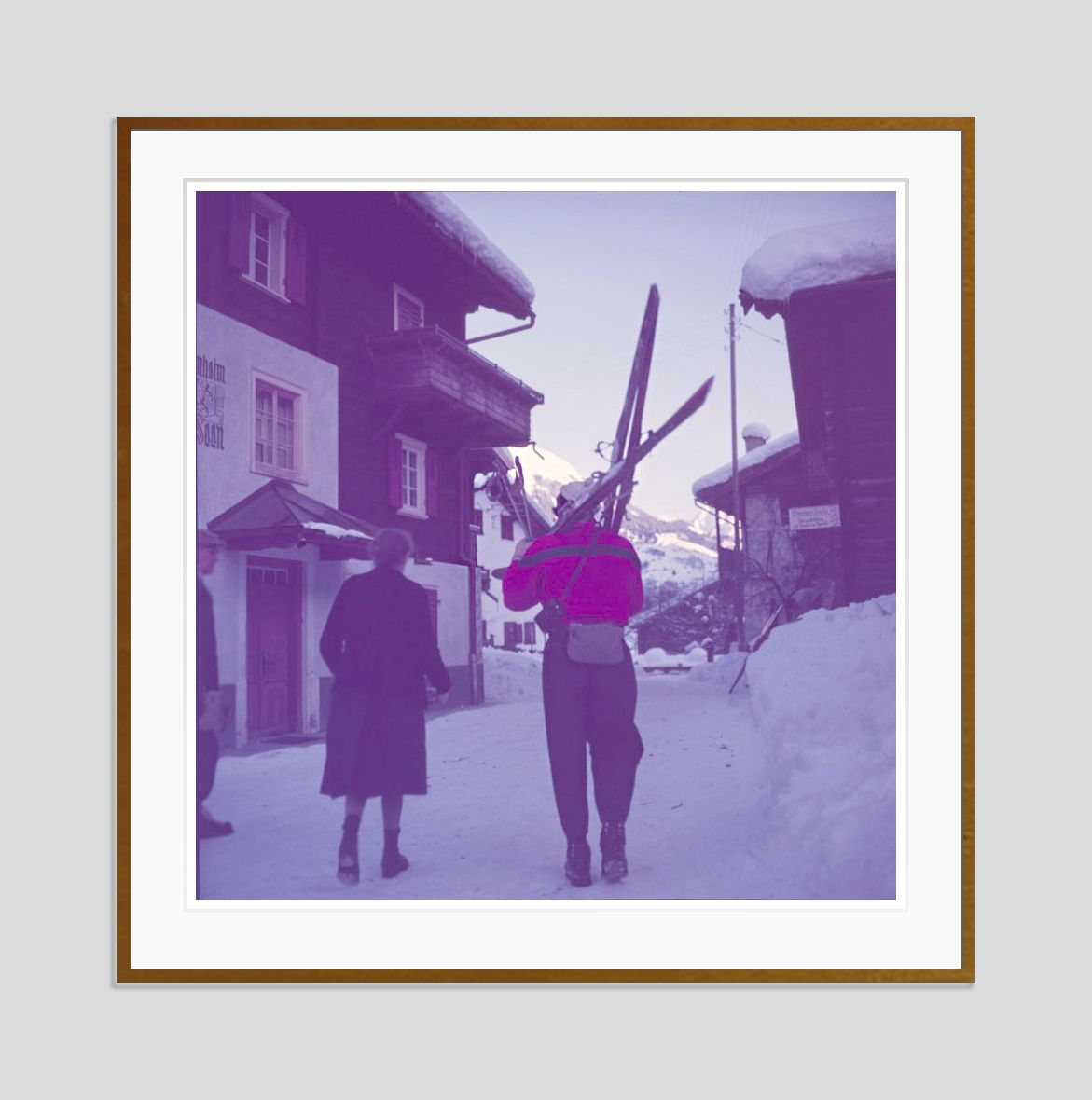 Setting Out By Toni Frissell Archival Pigment Print Oversize Framed In Brown