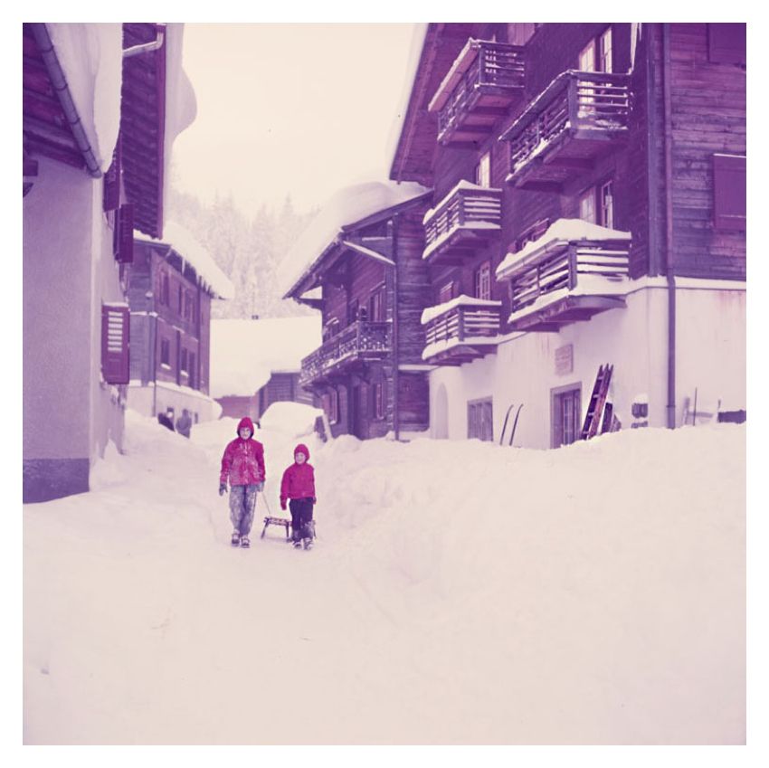 Sledging Trip By Toni Frissell Archival Pigment Print Oversize Framed In White photo furniture