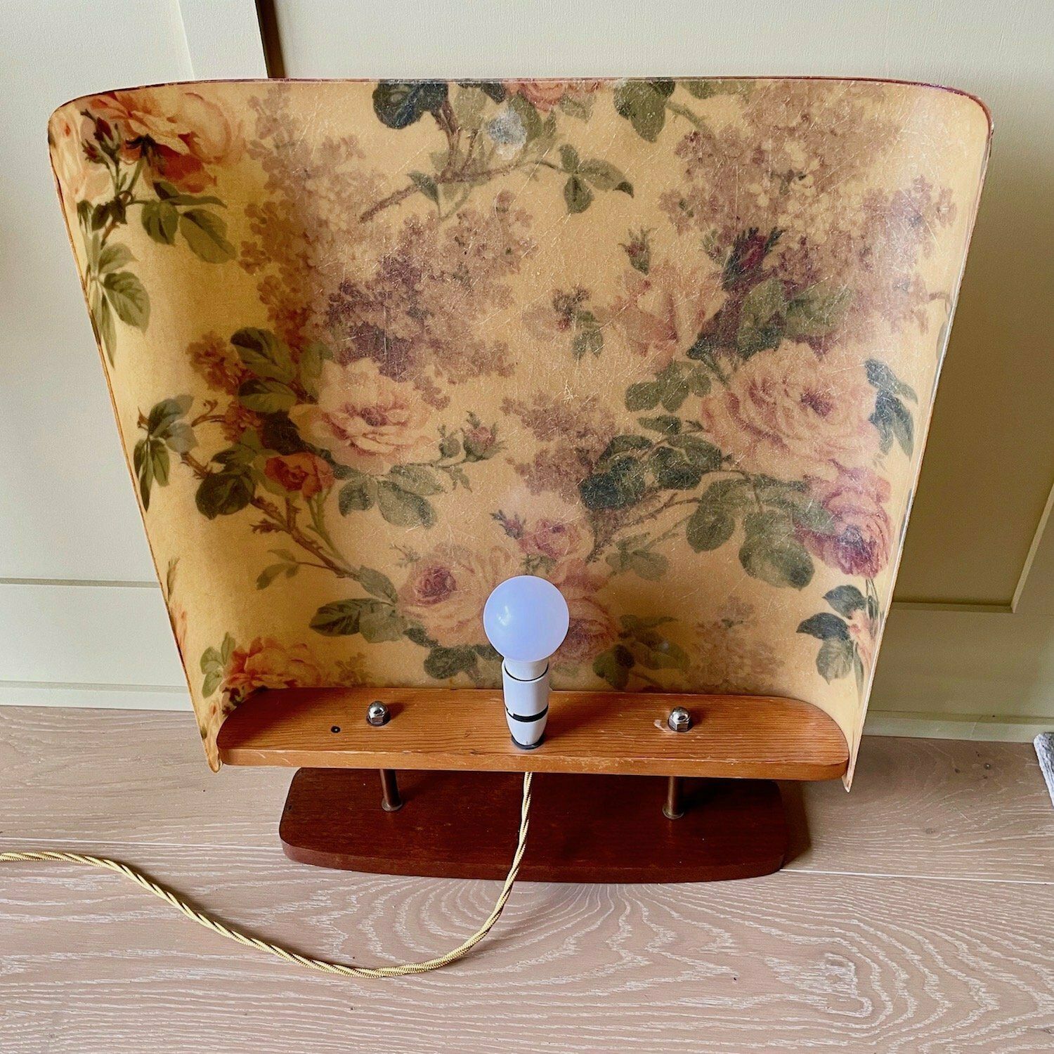 Mid Century Modern Chintz Fire Screen photo vinterior