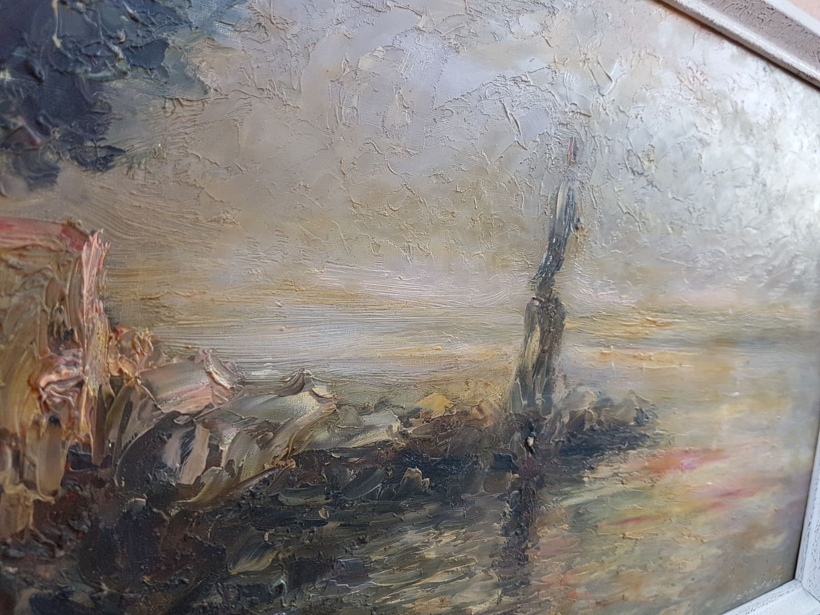 photo for sale The Woman And The Sea  Oil On Painting
