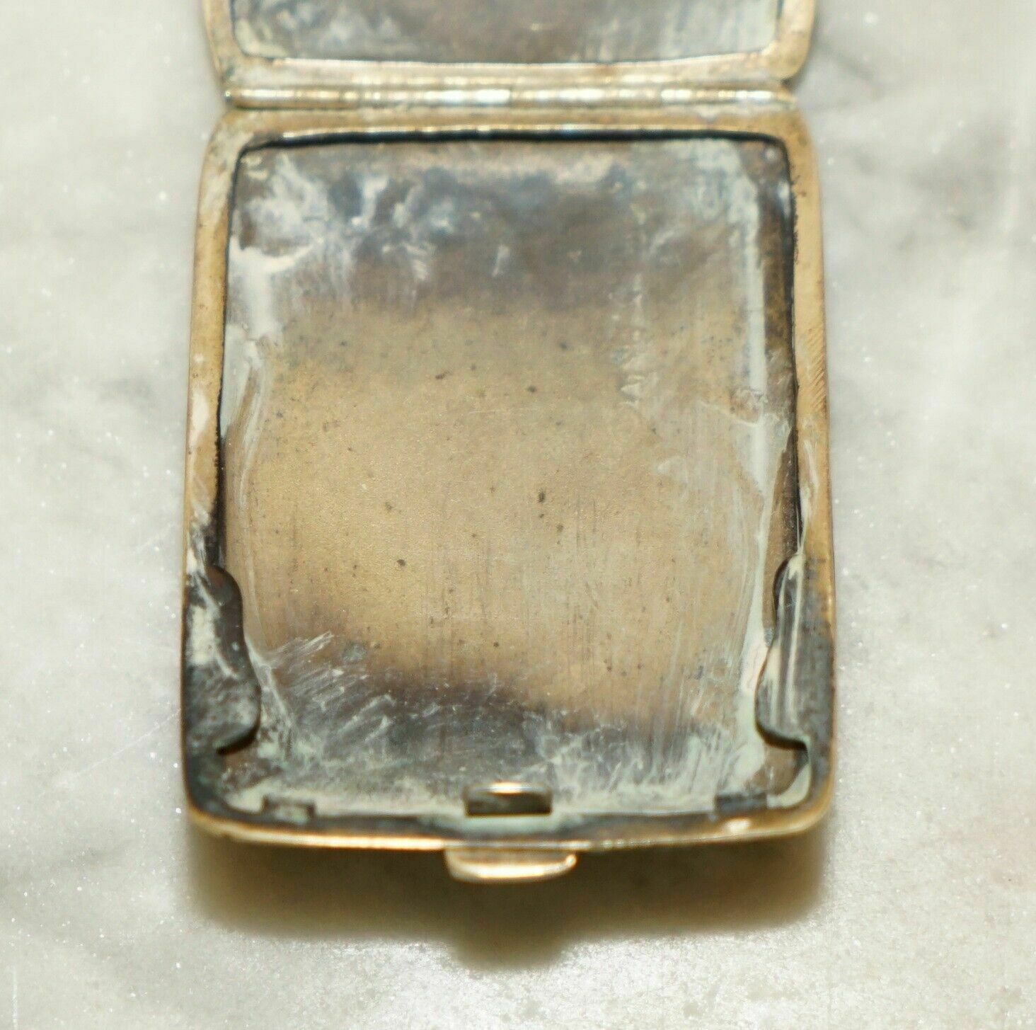 photo for sale Lovely Antique Victorian Shagreen Shark Skin Vesta Case For Small Matches Etc