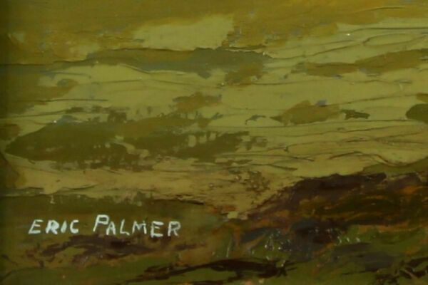 Oil On Card By Eric Palmer. Titled "Pakenham Mill" photo for sale