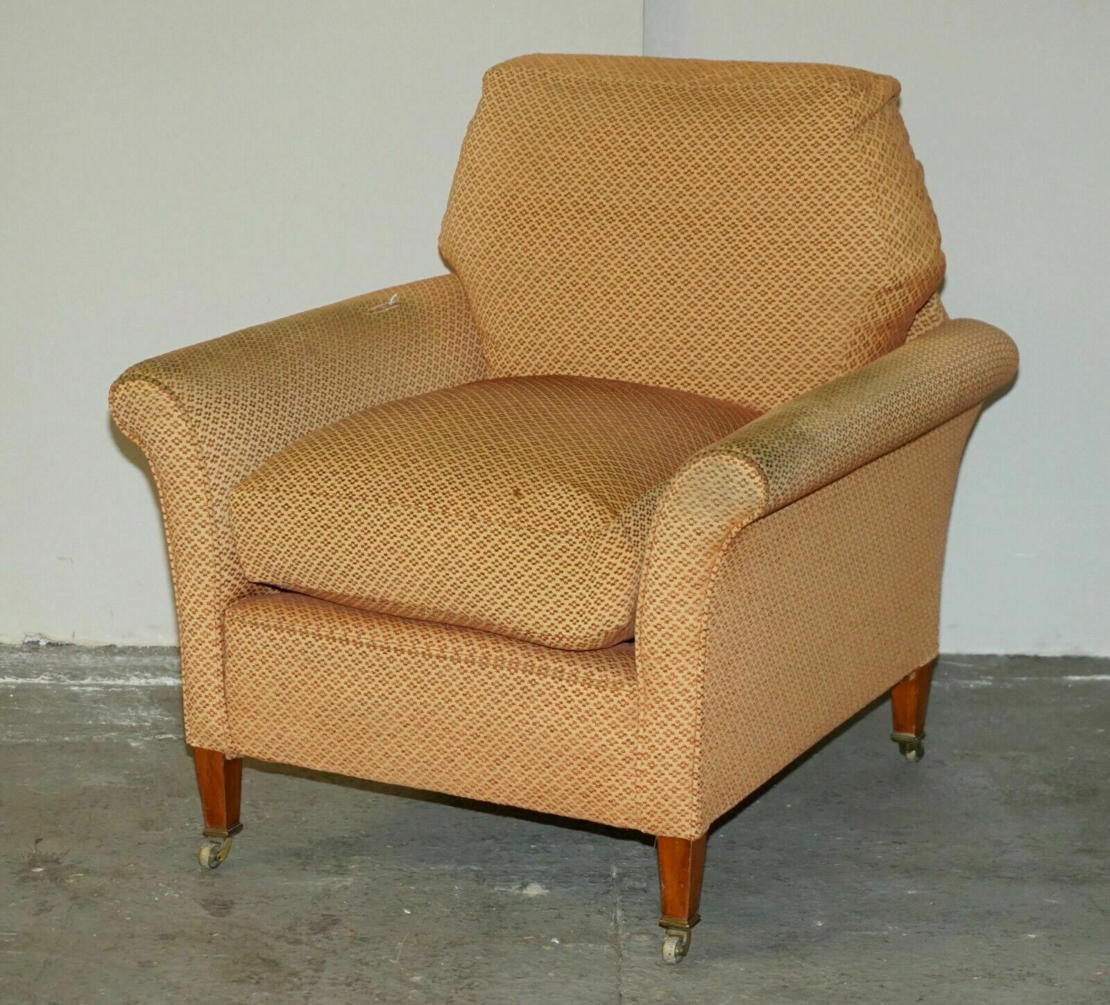 Pair Of Antique Victorian Howard & Son's Armchairs For Upholstery Restoration photo 15000.0