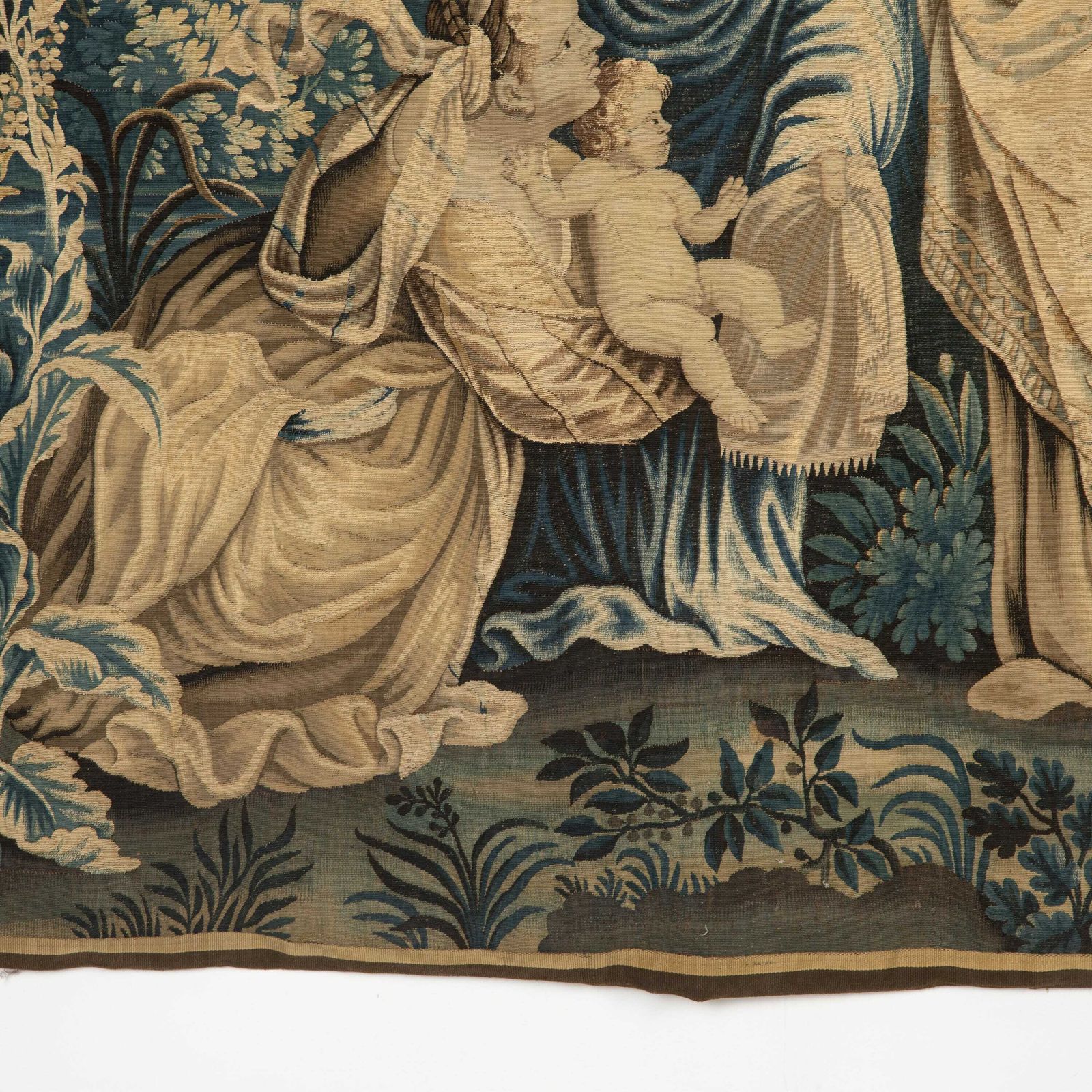 18th Century Antique French Aubusson Tapestry photo Art