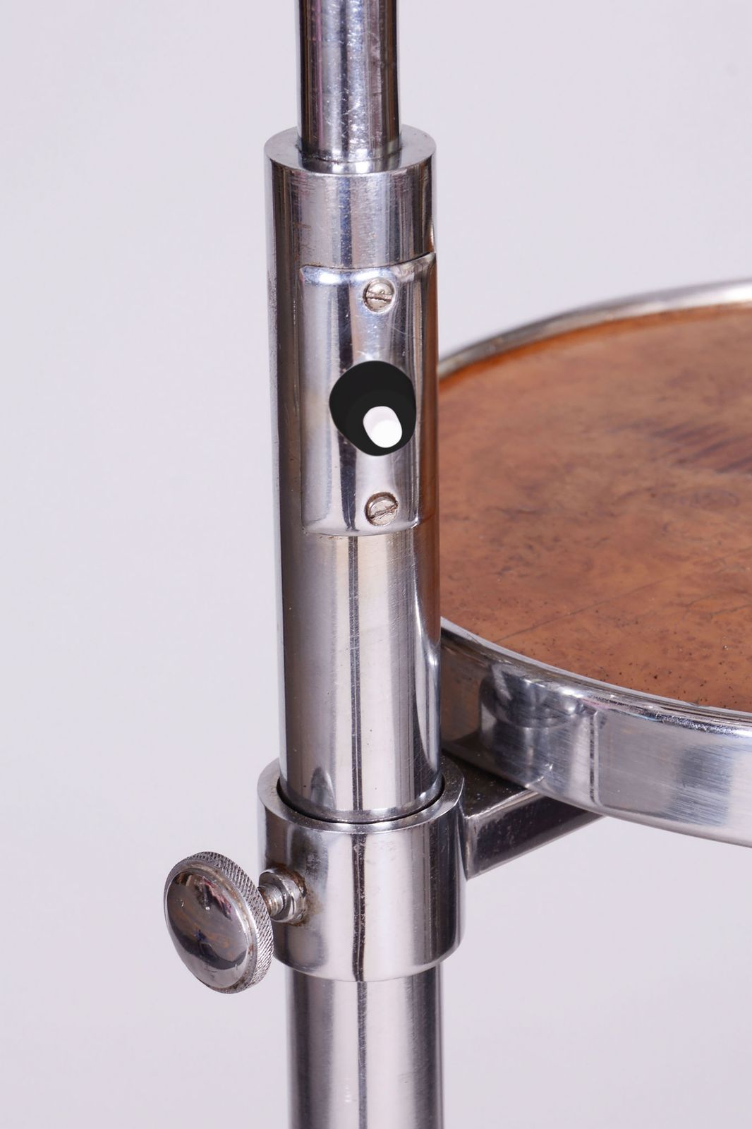 Restored Bauhaus Floor Lamp, Hynek Gottwald, Chrome Plated Steel, Czechia photo buy