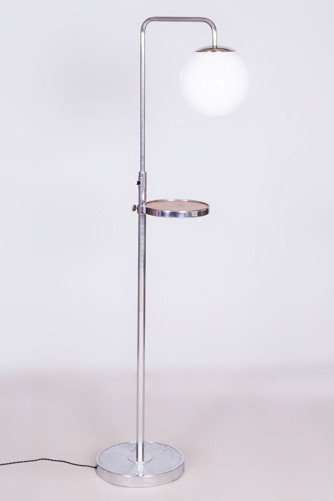 photo furniture Restored Bauhaus Floor Lamp, Hynek Gottwald, Chrome Plated Steel, Czechia