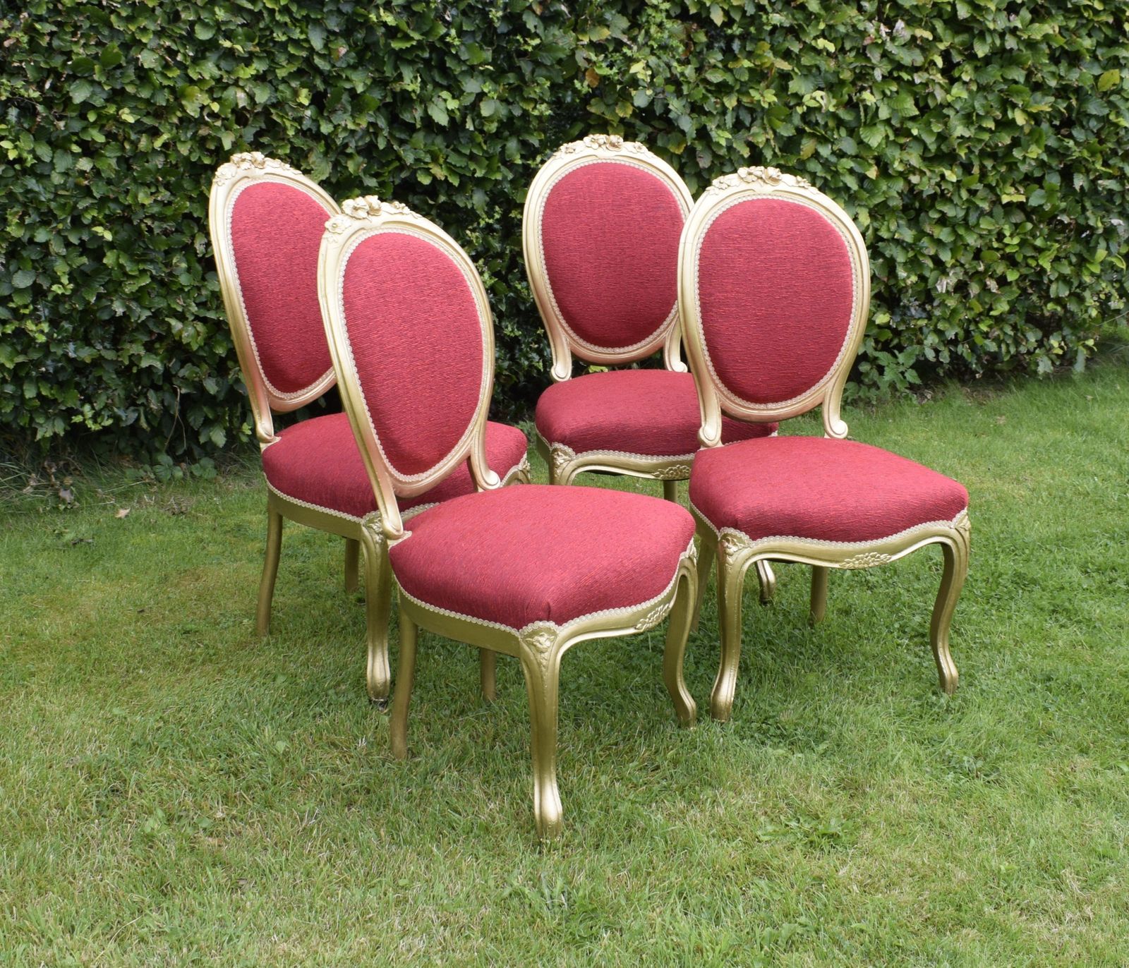 Set Of 4 French Dining Chairs, 1800s