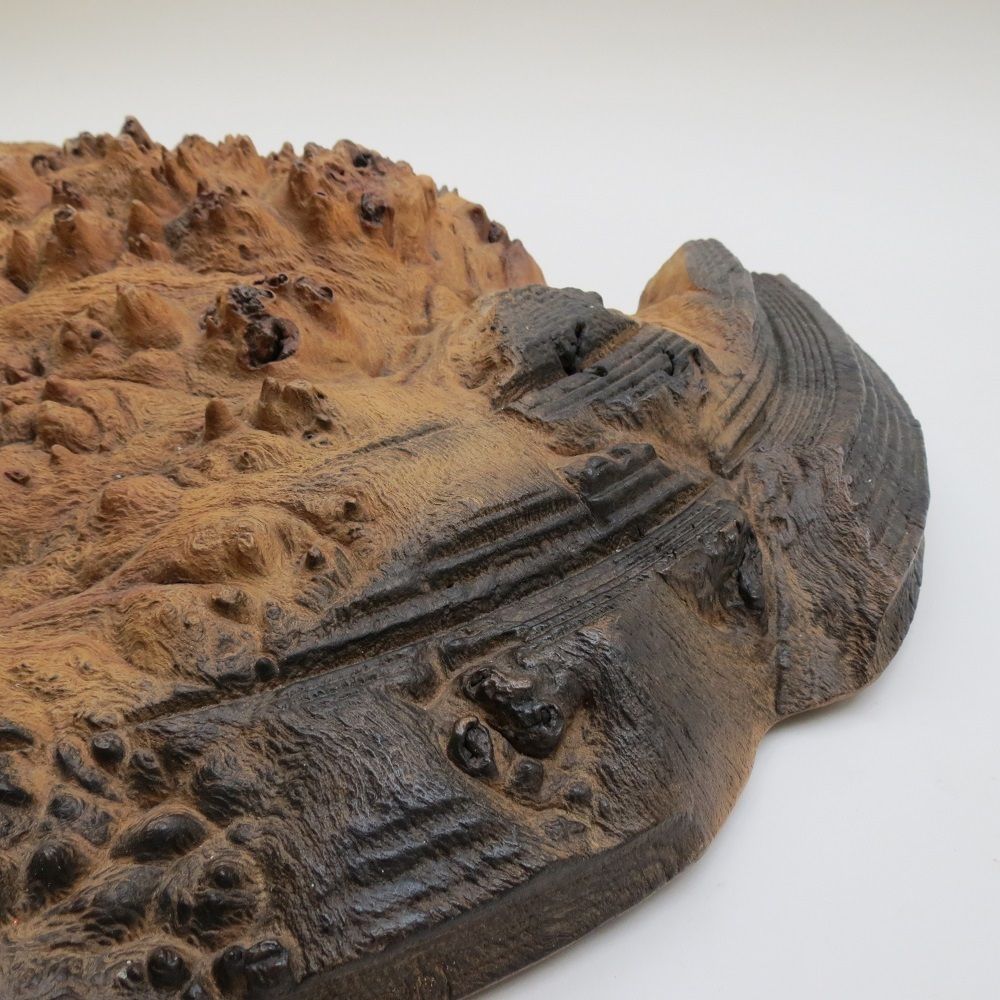 Very Large Handmade Mike Scott Chai Wall Sculpture In Burr Oak photo 1795.0