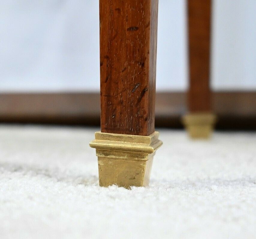 photo vintage Small Living Room Furniture In Walnut, Transition Louis XVI / Directoire Style   1st Part XIX