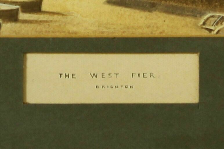 Watercolour By William A Earp. Titled "The West Pier, Brighton" photo Art