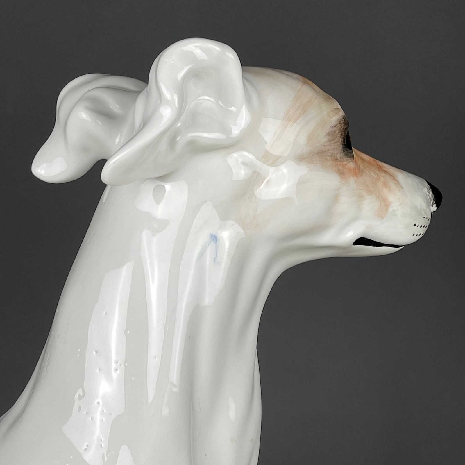 photo for sale Large Ceramic Sculpture Of Dog From Bassano Italy 1980s