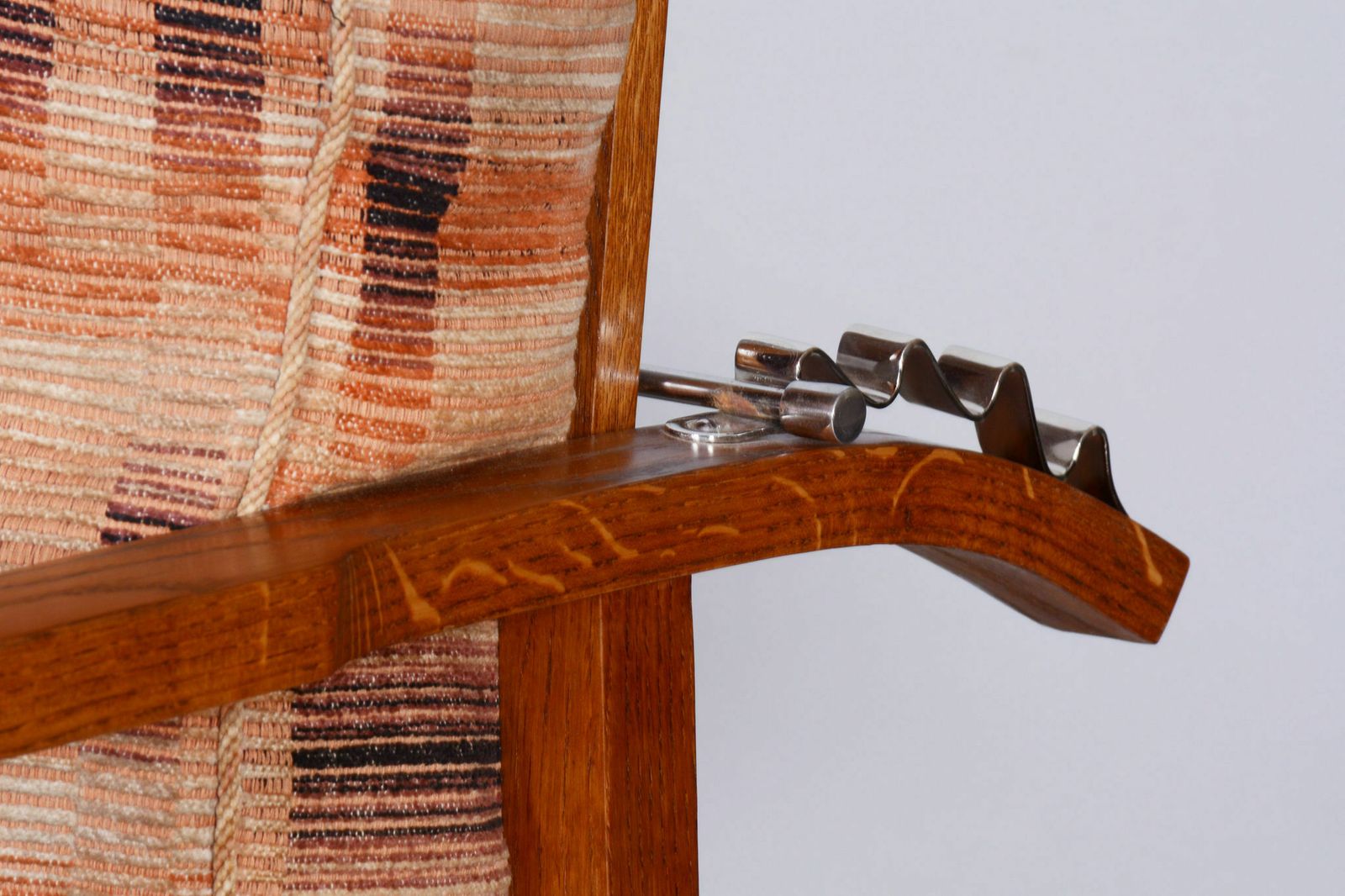 Restored Artdeco Pair Of Reclining Chairs, Jindrich Halabala, Up Zavody, Oak, Czechia, 1930s photo vintage