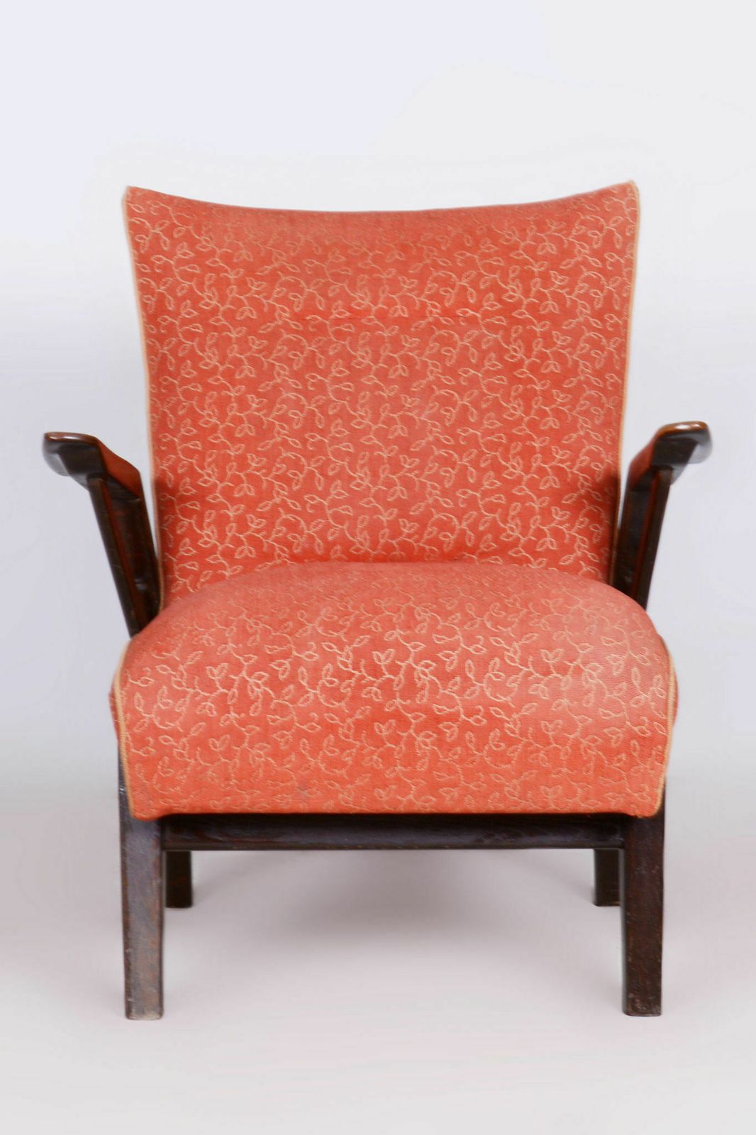 Original Artdeco Oak Armchair, Professor Antonin Kybal, Czechia, 1930s photo 800.0
