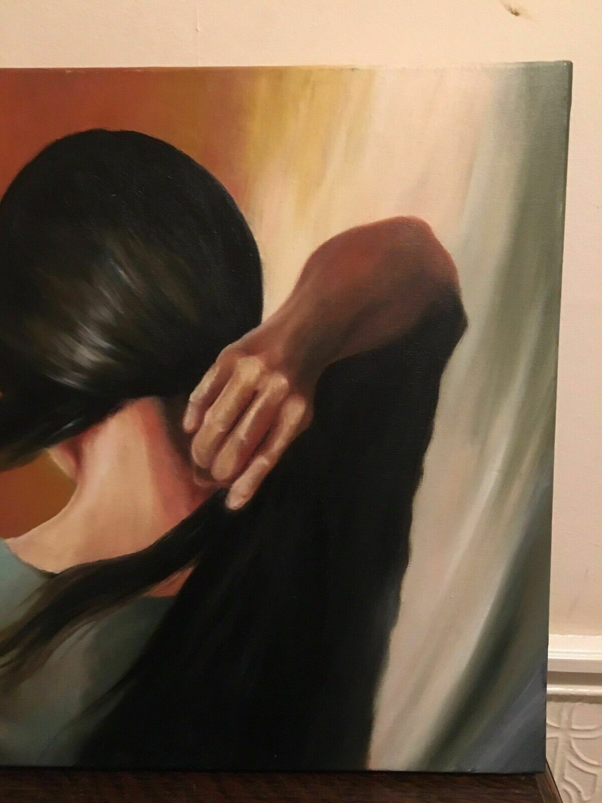 photo furniture Modern Oil Painting Michael Borremans Influenced Hair Anti Portrait Excellent